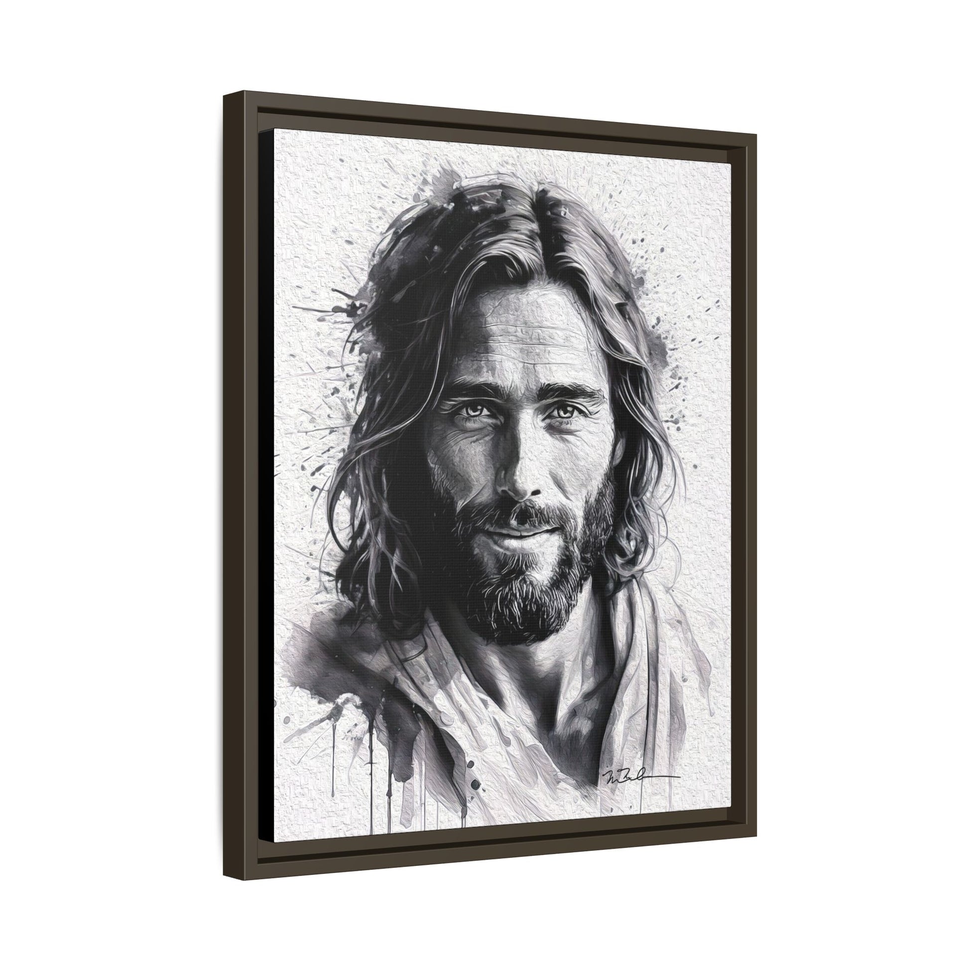 Faces of Christ | Compassion - Matte Canvas, Framed (Multi-color)