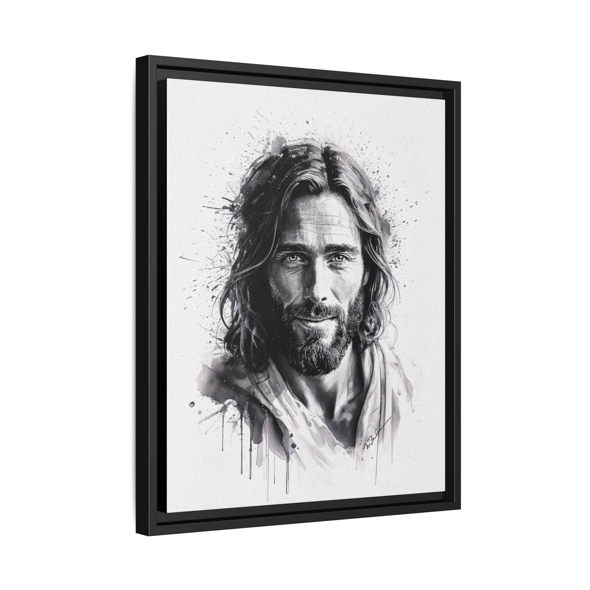 Faces of Christ | Eternal Joy - Framed Matte Canvas Print. 3 of 4
