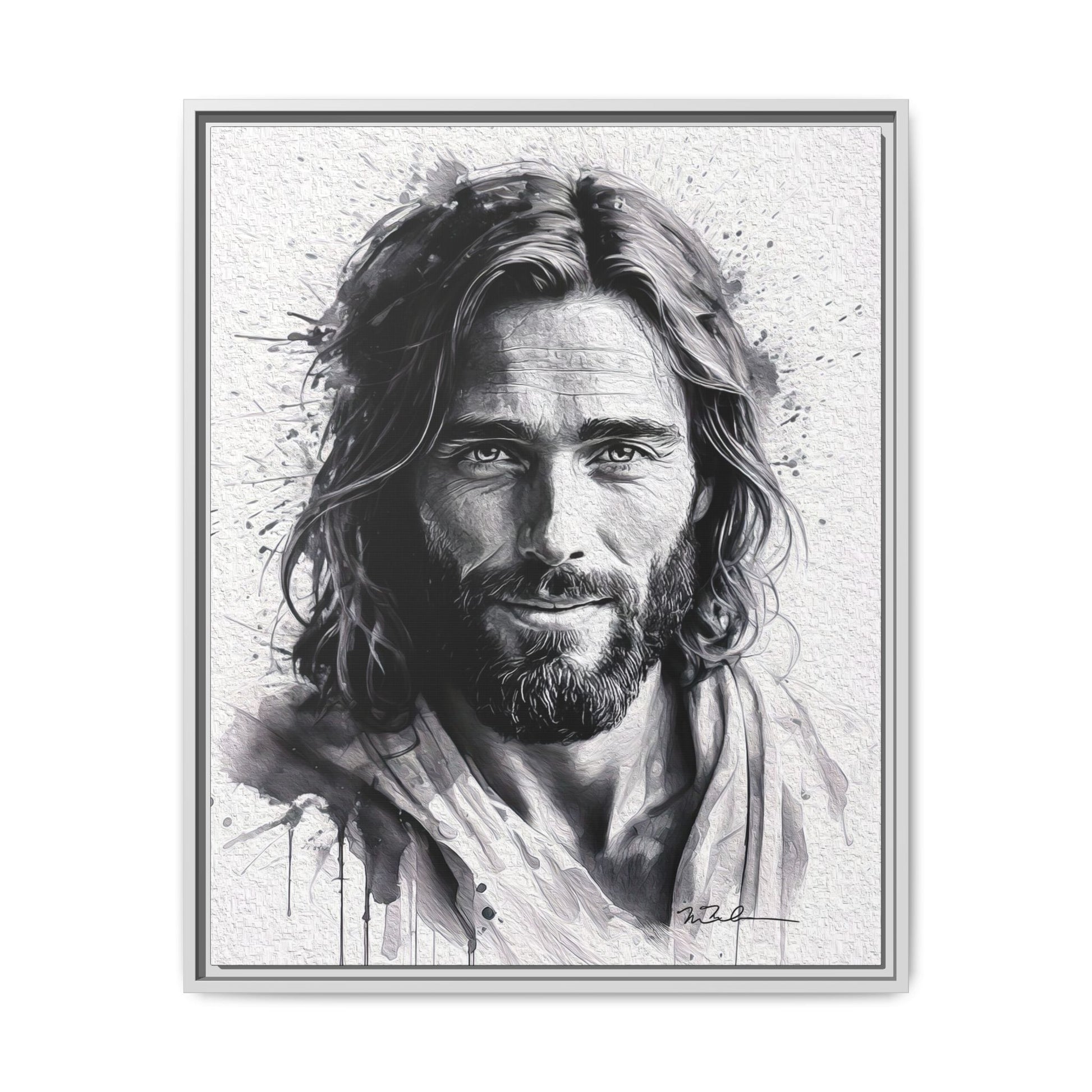 Faces of Christ | Compassion - Matte Canvas, Framed (Multi-color)