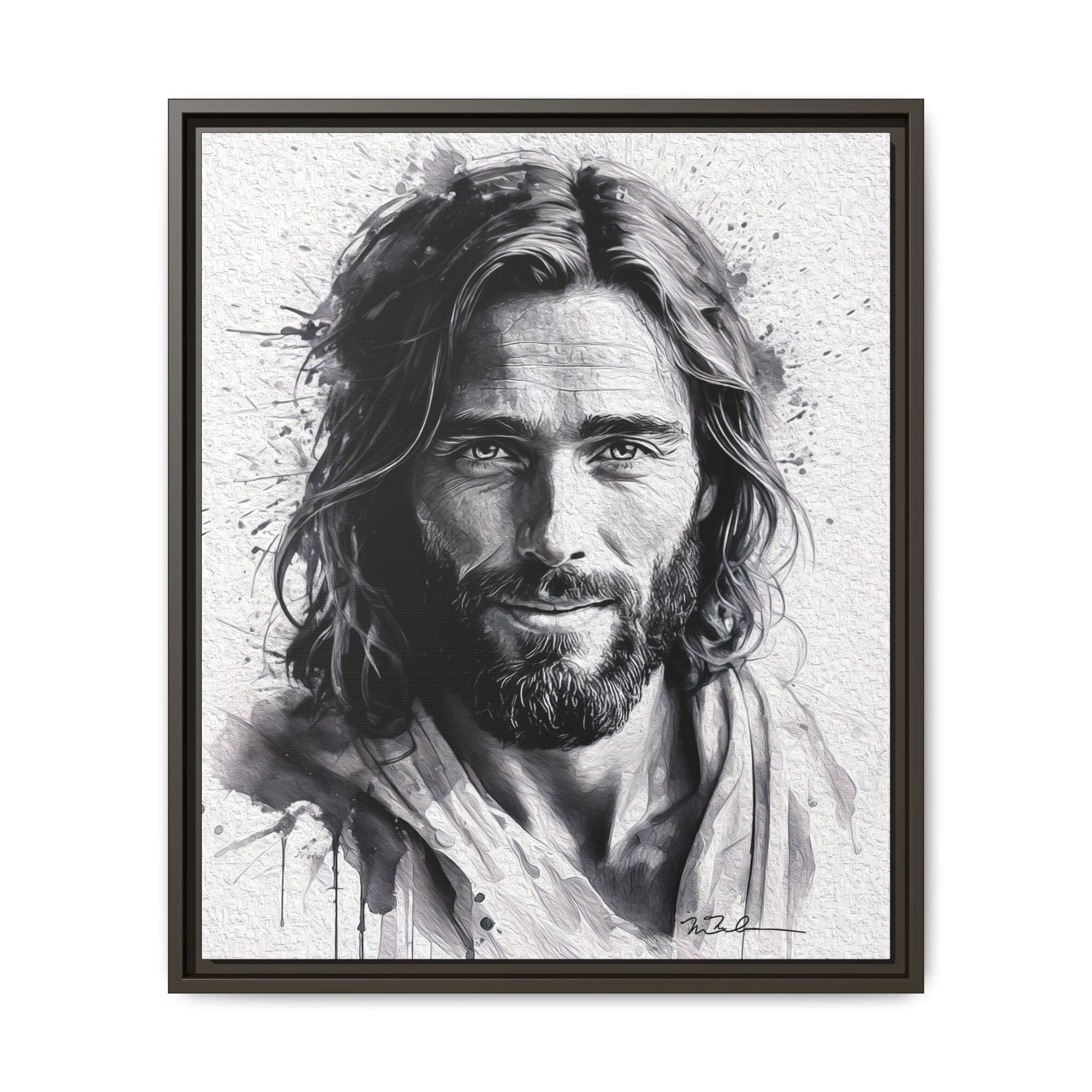 Faces of Christ | Compassion - Matte Canvas, Framed (Multi-color)