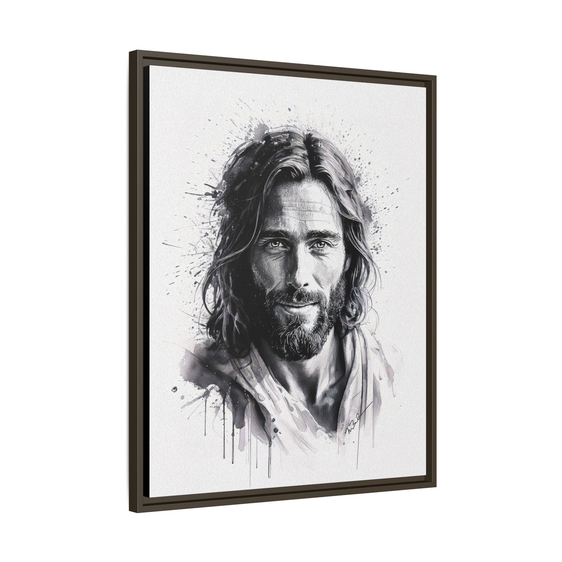 Faces of Christ | Eternal Joy - Framed Matte Canvas Print. 3 of 4