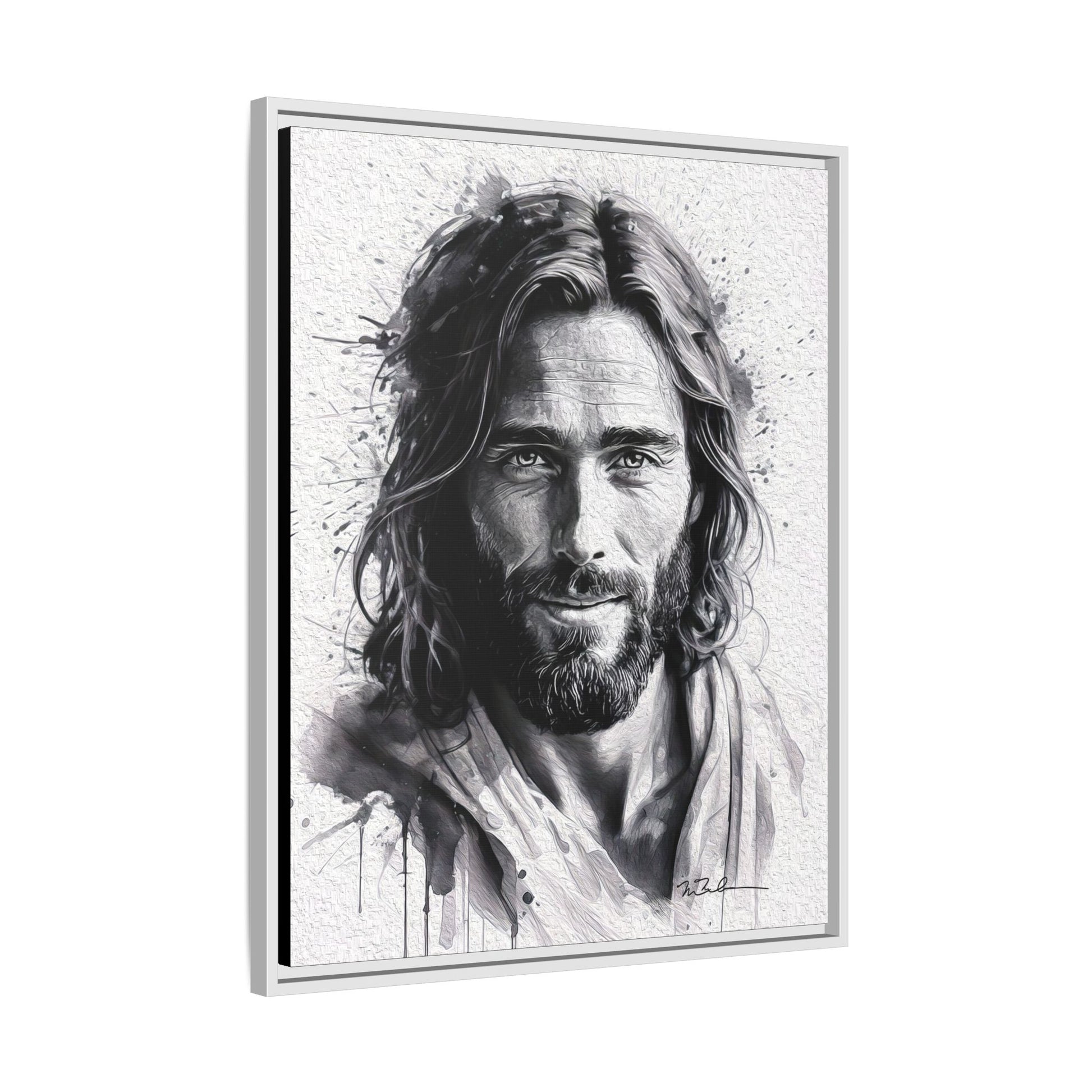 Faces of Christ | Compassion - Matte Canvas, Framed (Multi-color)