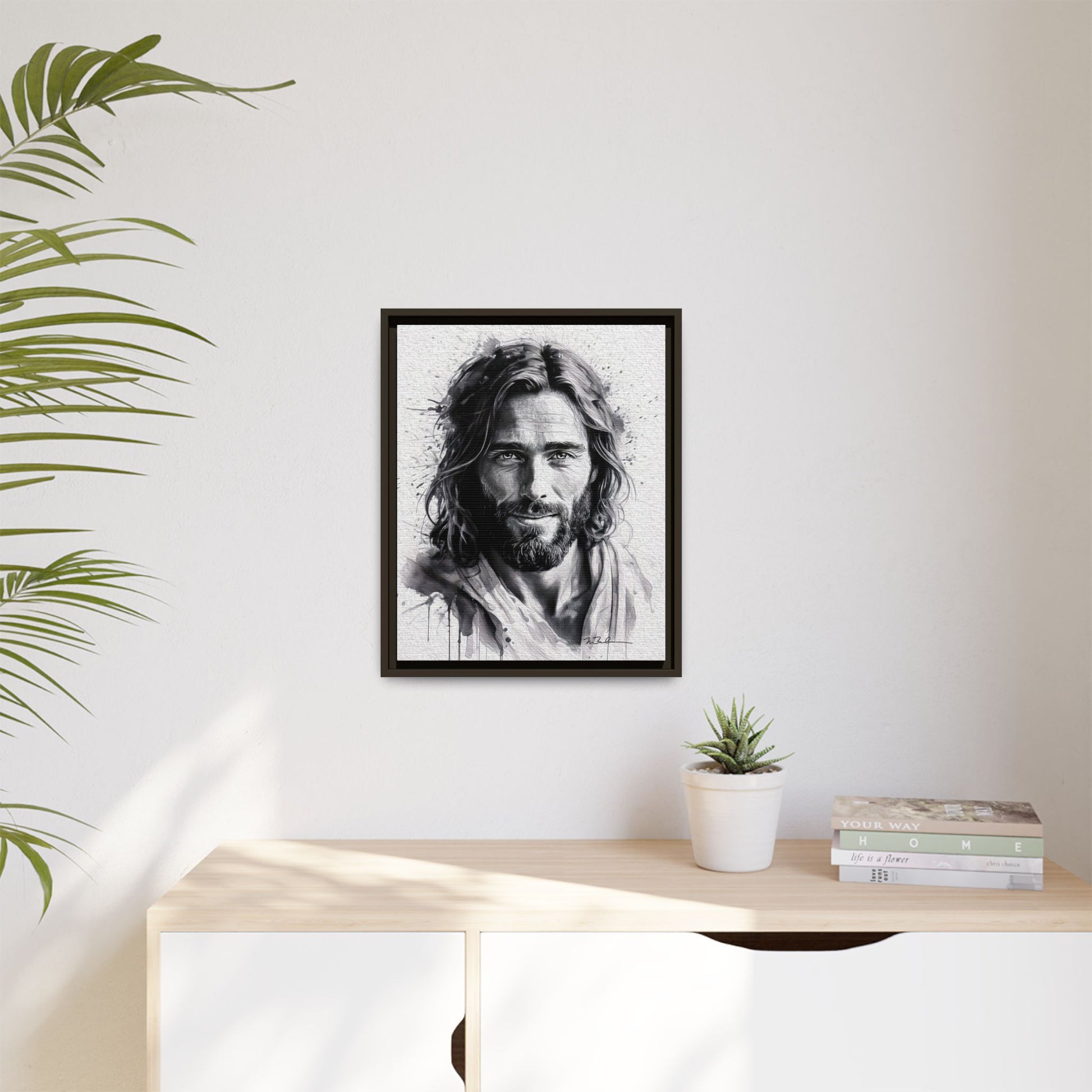 Faces of Christ | Compassion - Matte Canvas, Framed (Multi-color)