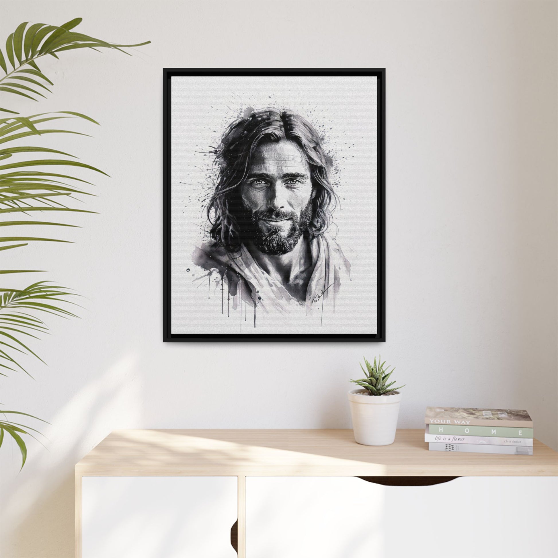 Faces of Christ | Eternal Joy - Framed Matte Canvas Print. 3 of 4