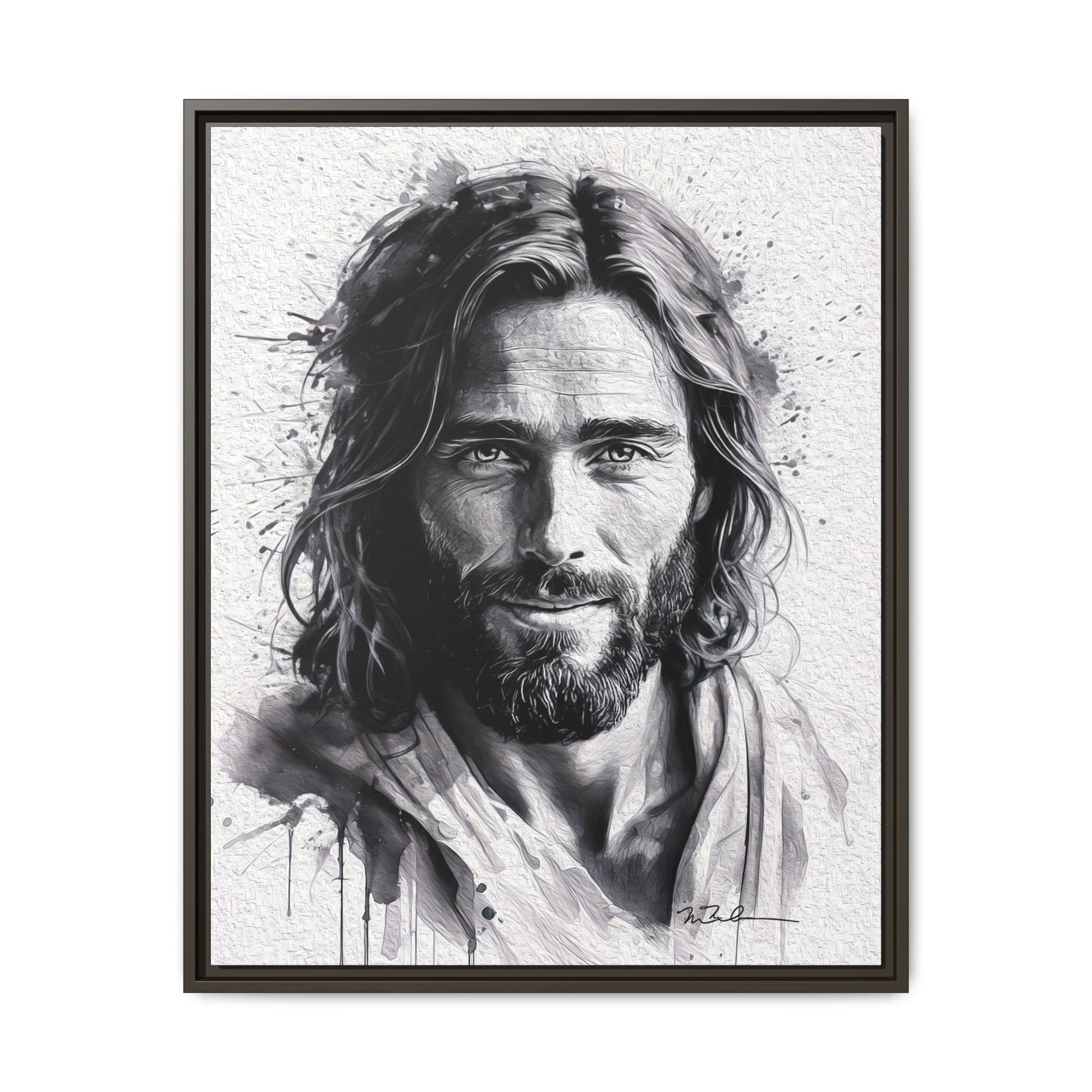 Faces of Christ | Compassion - Matte Canvas, Framed (Multi-color)