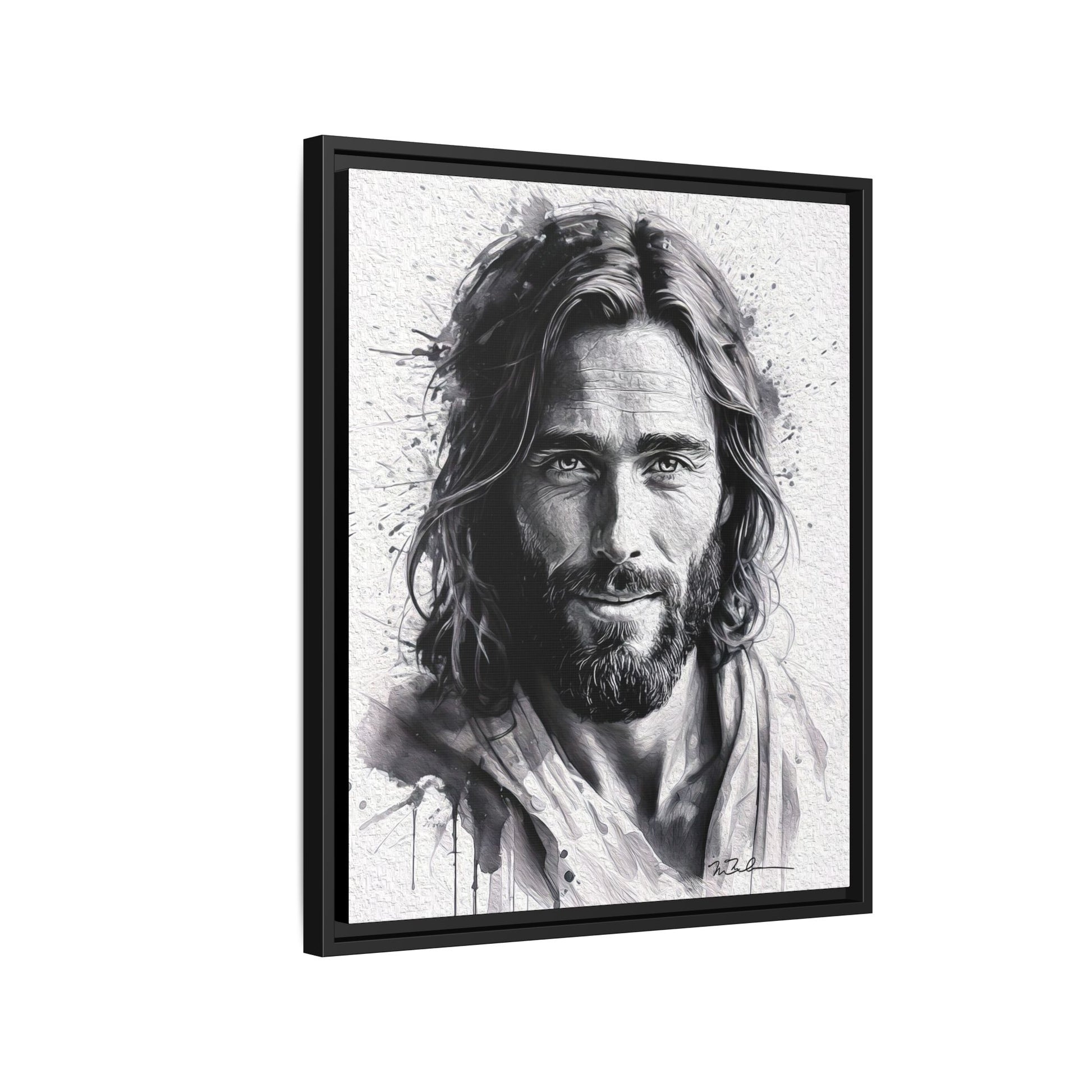 Faces of Christ | Compassion - Matte Canvas, Framed (Multi-color)