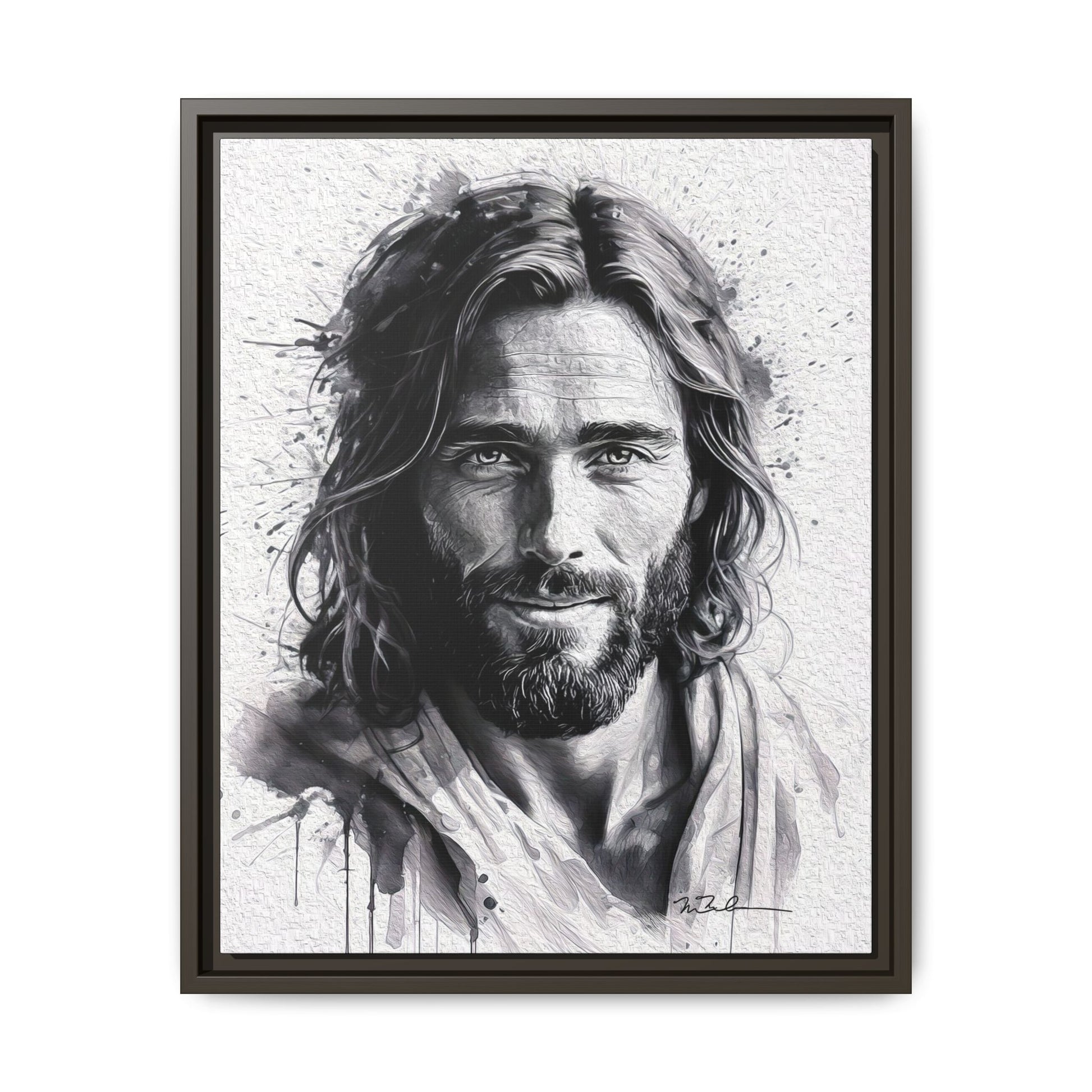 Faces of Christ | Compassion - Matte Canvas, Framed (Multi-color)