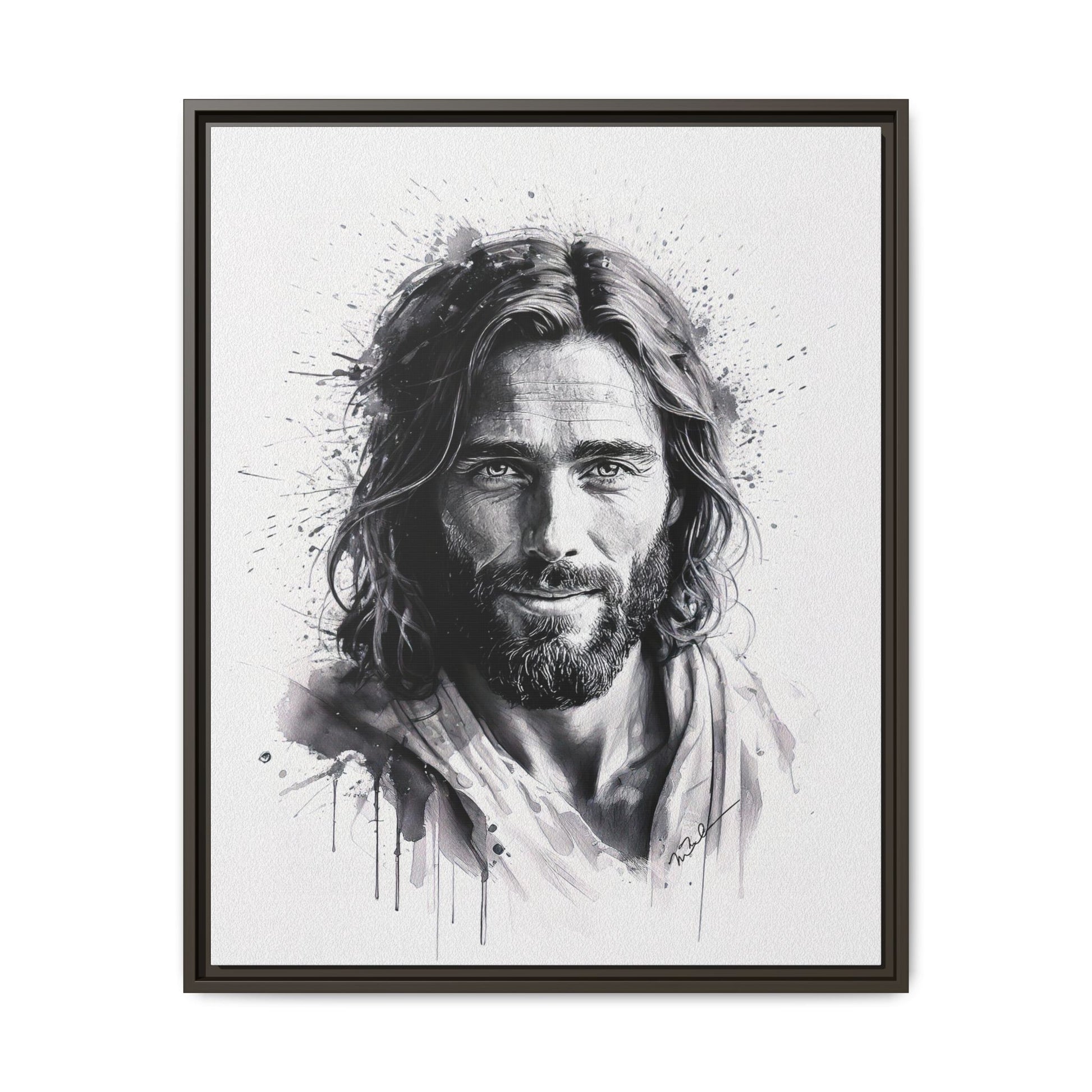 Faces of Christ | Eternal Joy - Framed Matte Canvas Print. 3 of 4