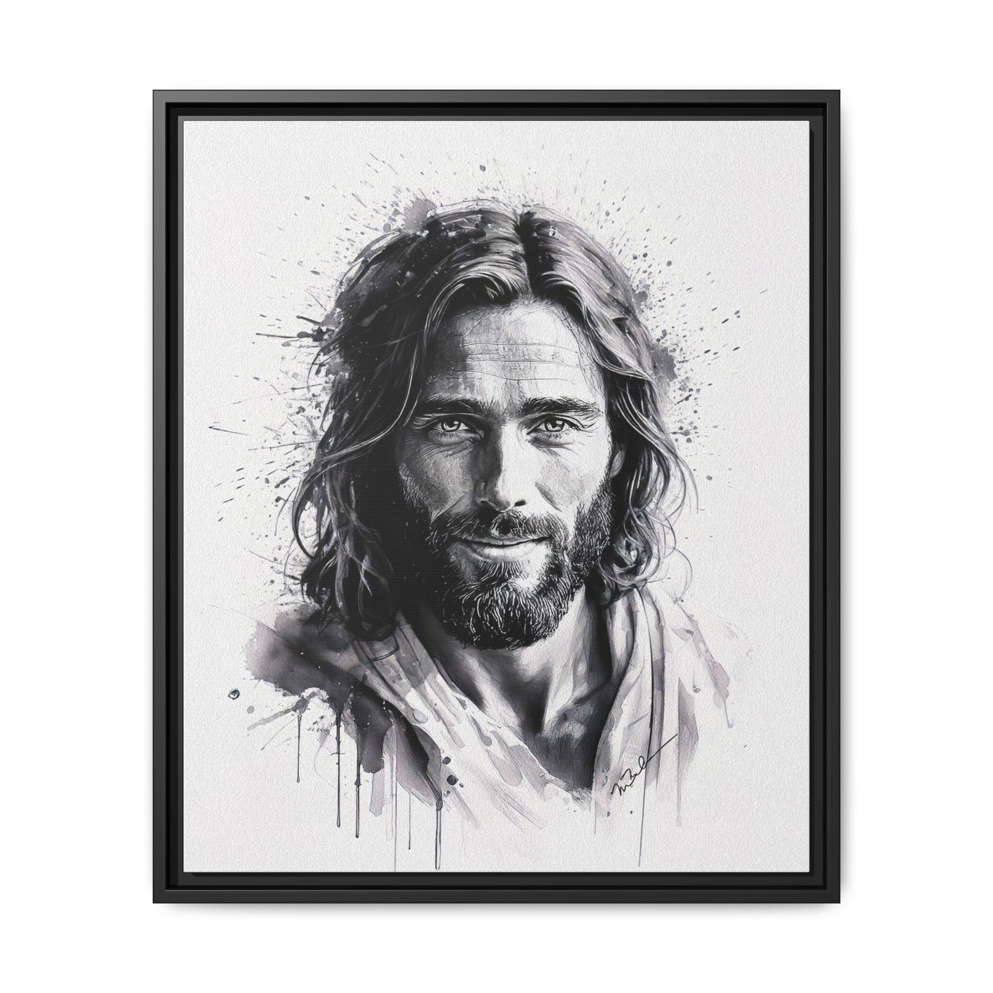 Faces of Christ | Eternal Joy - Framed Matte Canvas Print. 3 of 4