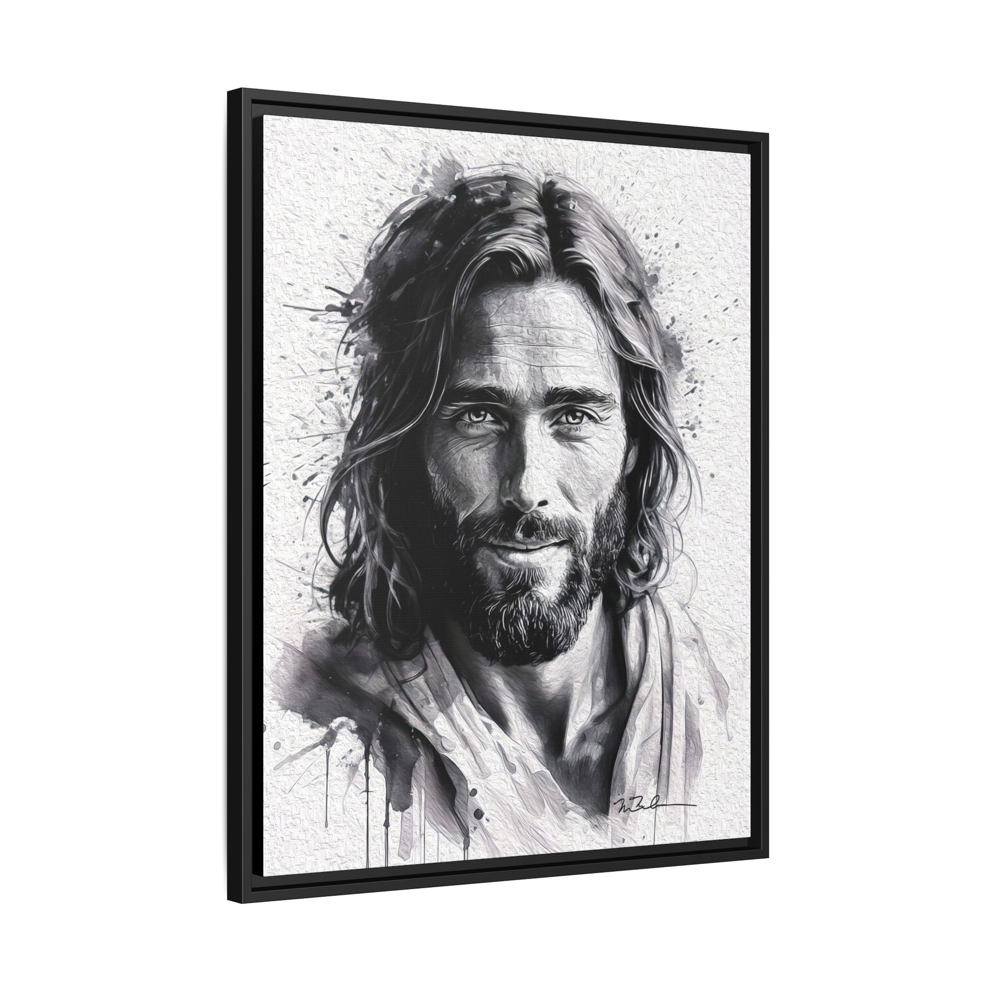 Faces of Christ | Compassion - Matte Canvas, Framed (Multi-color)
