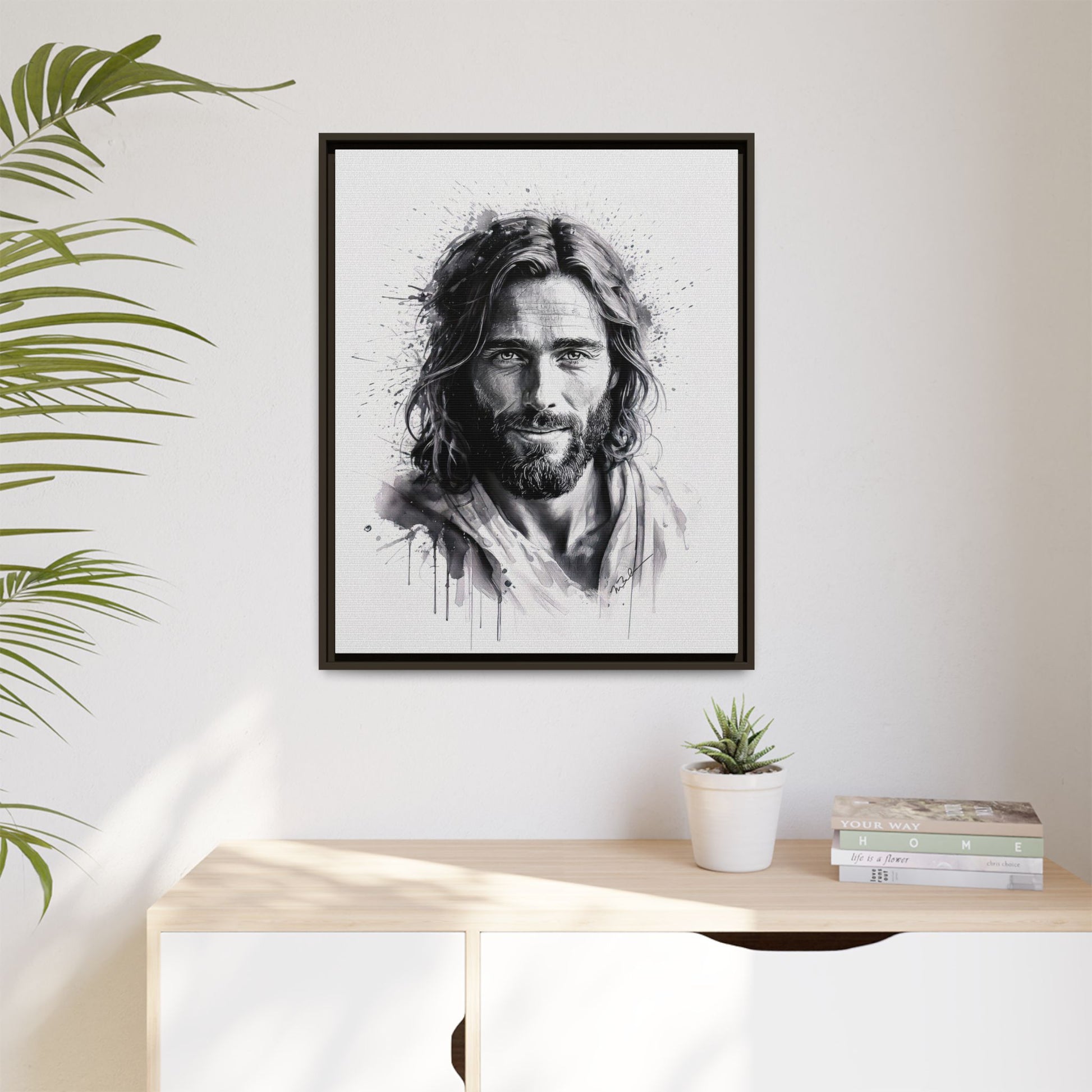 Faces of Christ | Eternal Joy - Framed Matte Canvas Print. 3 of 4