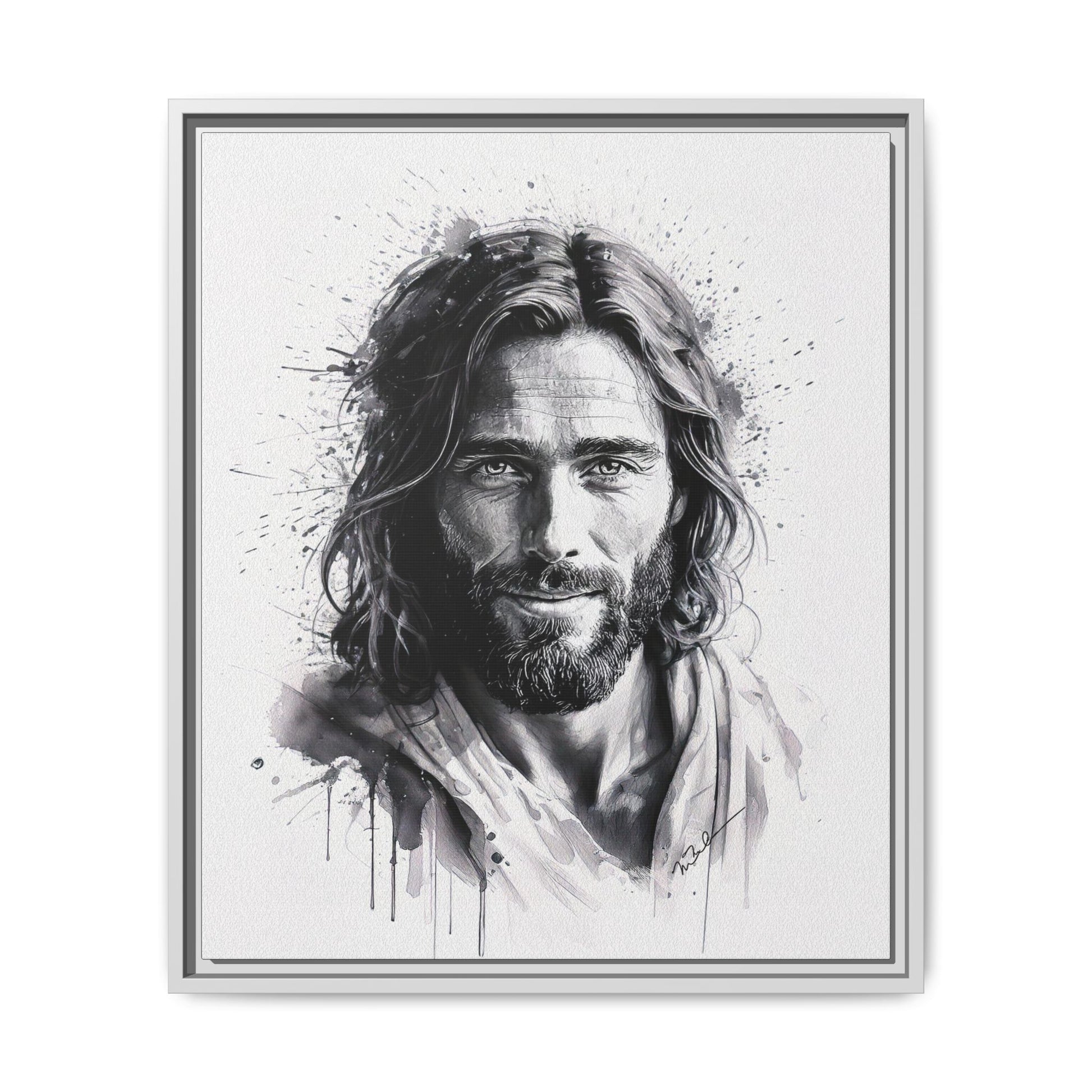 Faces of Christ | Eternal Joy - Framed Matte Canvas Print. 3 of 4