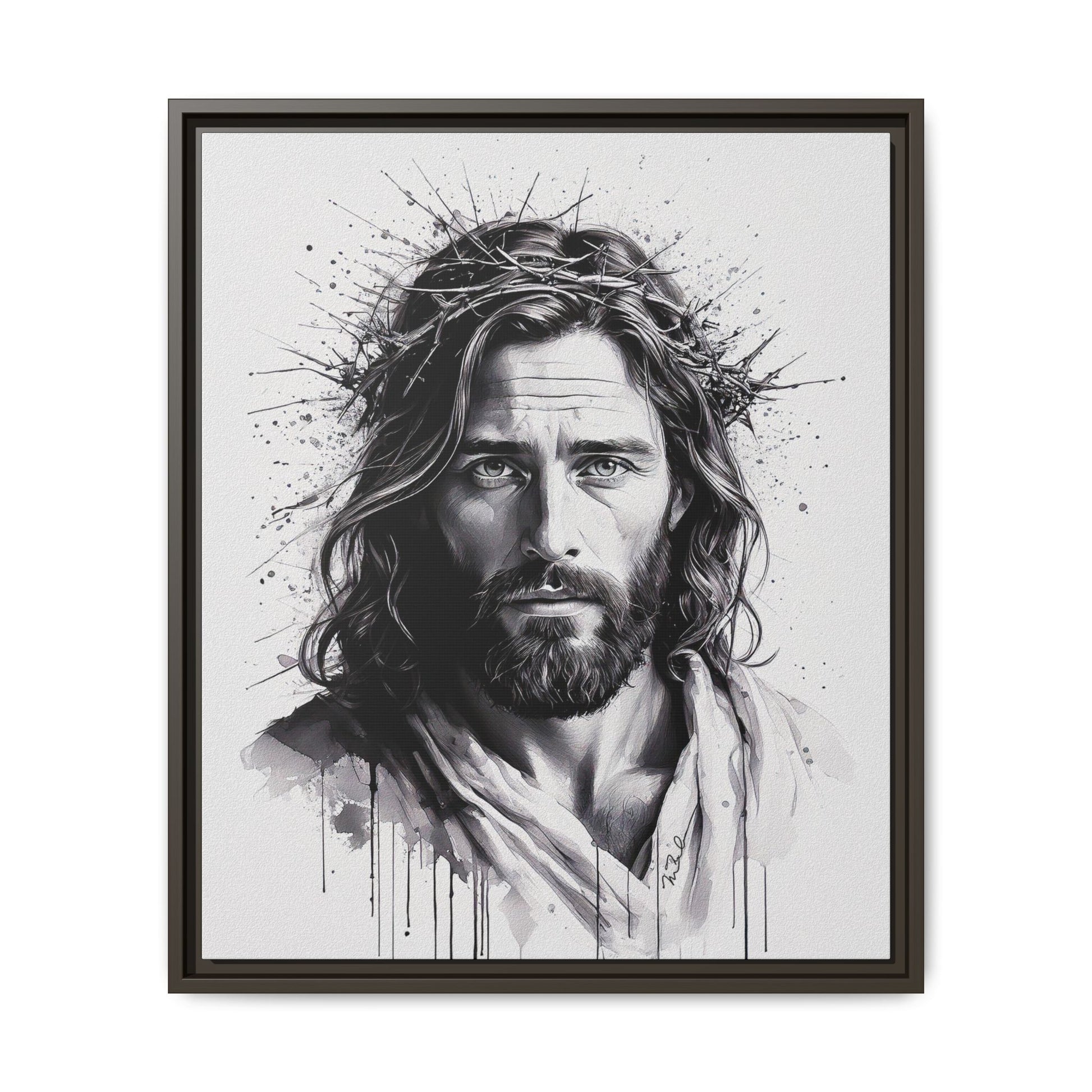 Faces of Christ | Strength - Framed Matte Canvas Print. 4 of 4.