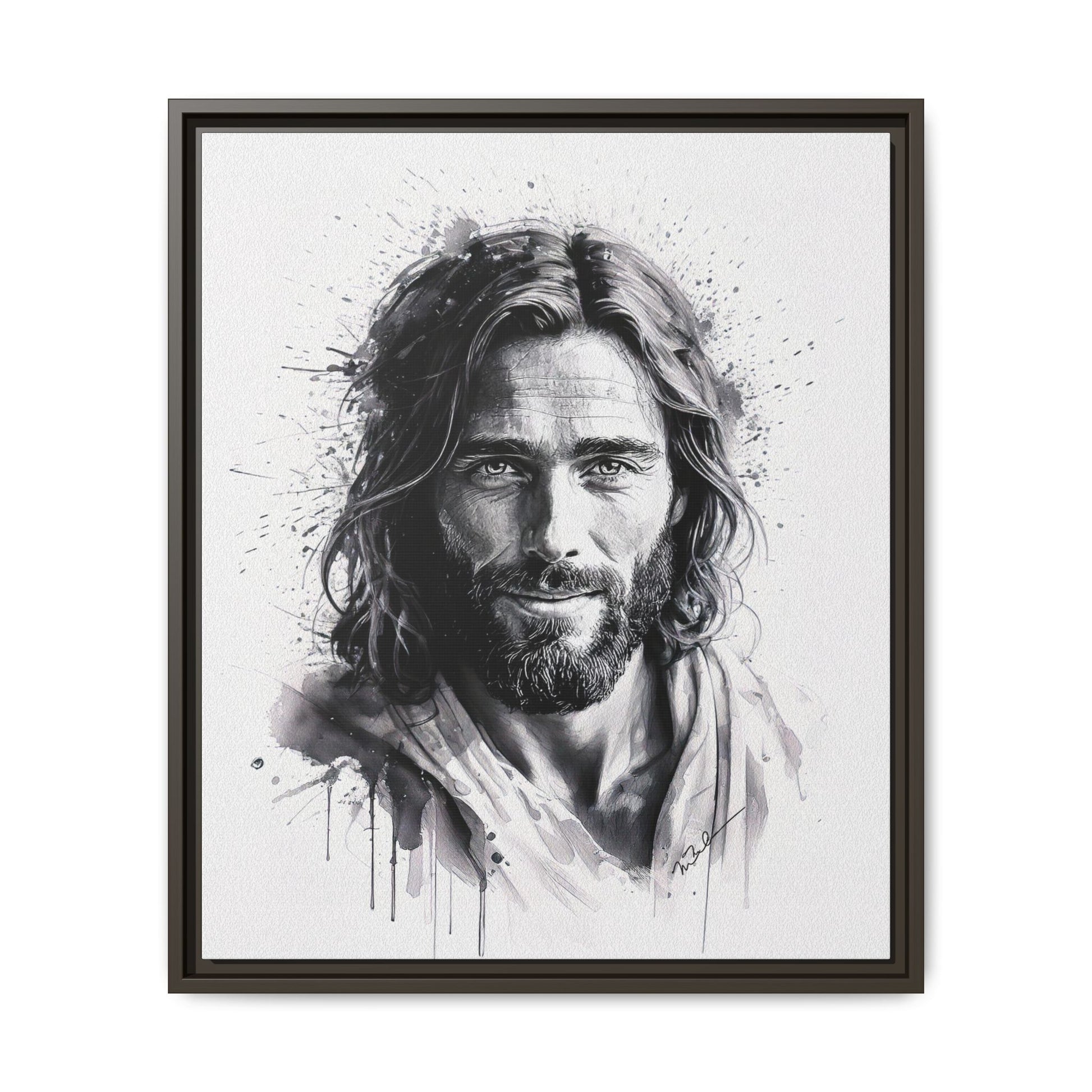 Faces of Christ | Eternal Joy - Framed Matte Canvas Print. 3 of 4
