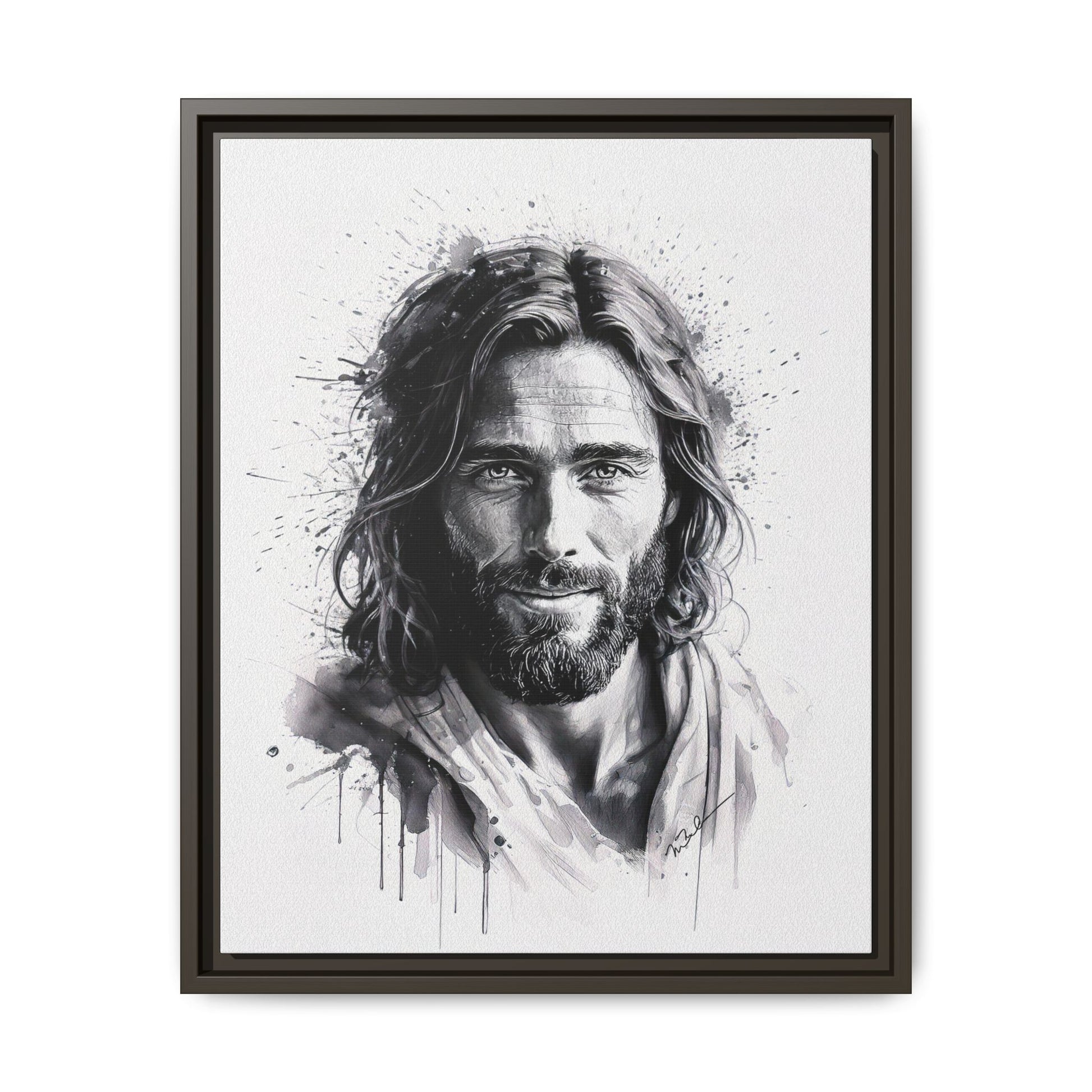 Faces of Christ | Eternal Joy - Framed Matte Canvas Print. 3 of 4