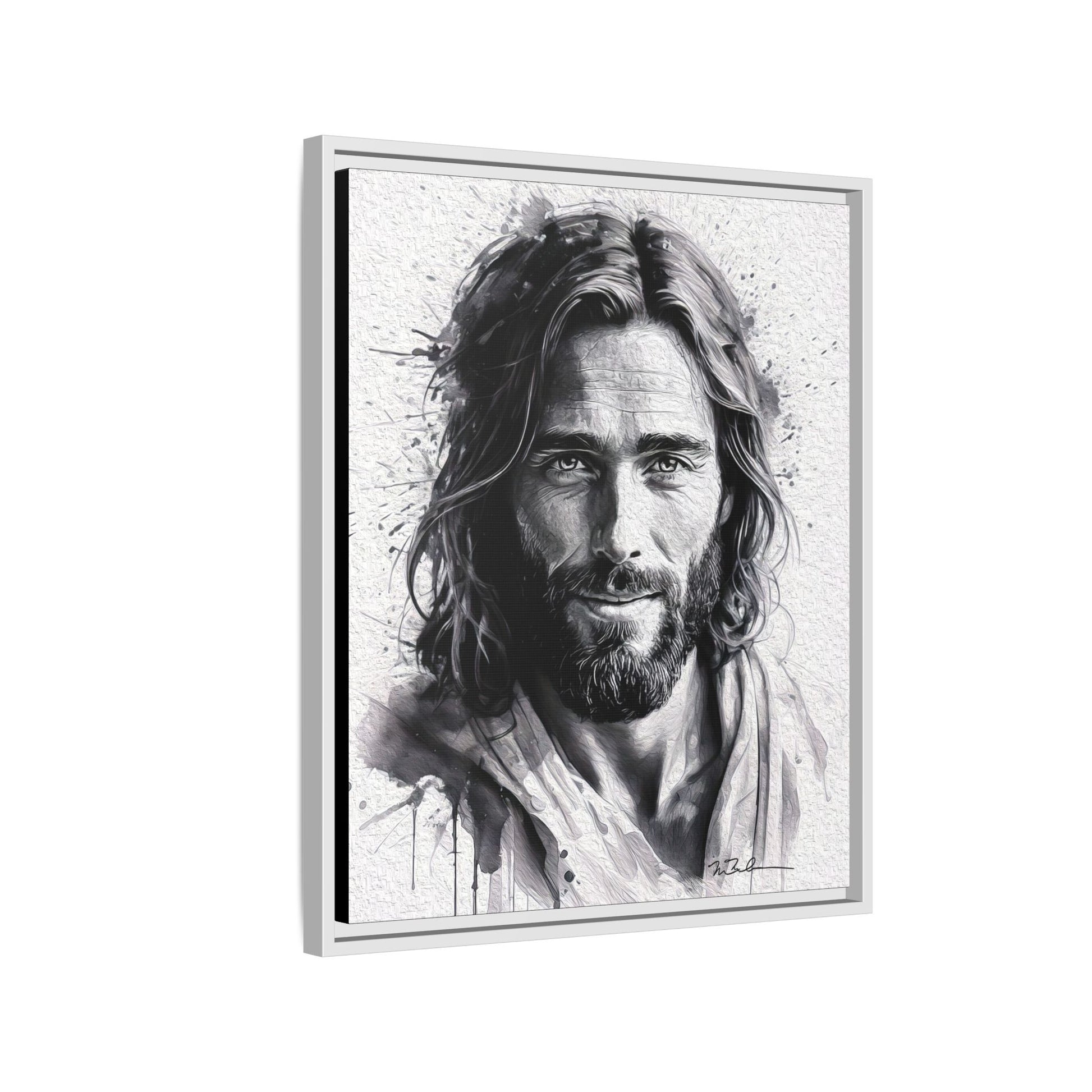 Faces of Christ | Compassion - Matte Canvas, Framed (Multi-color)