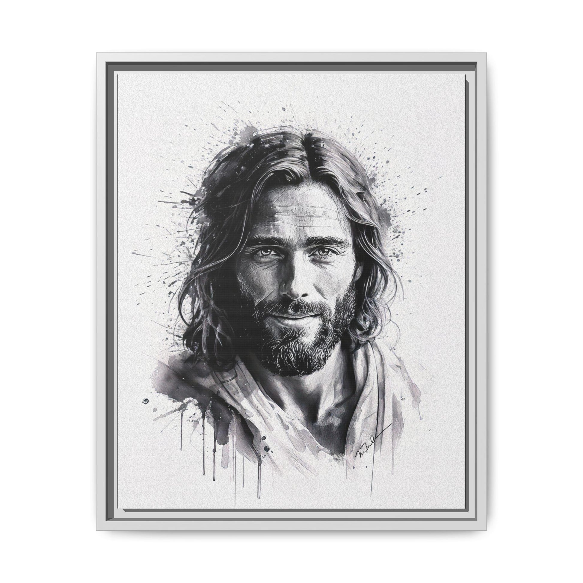 Faces of Christ | Eternal Joy - Framed Matte Canvas Print. 3 of 4