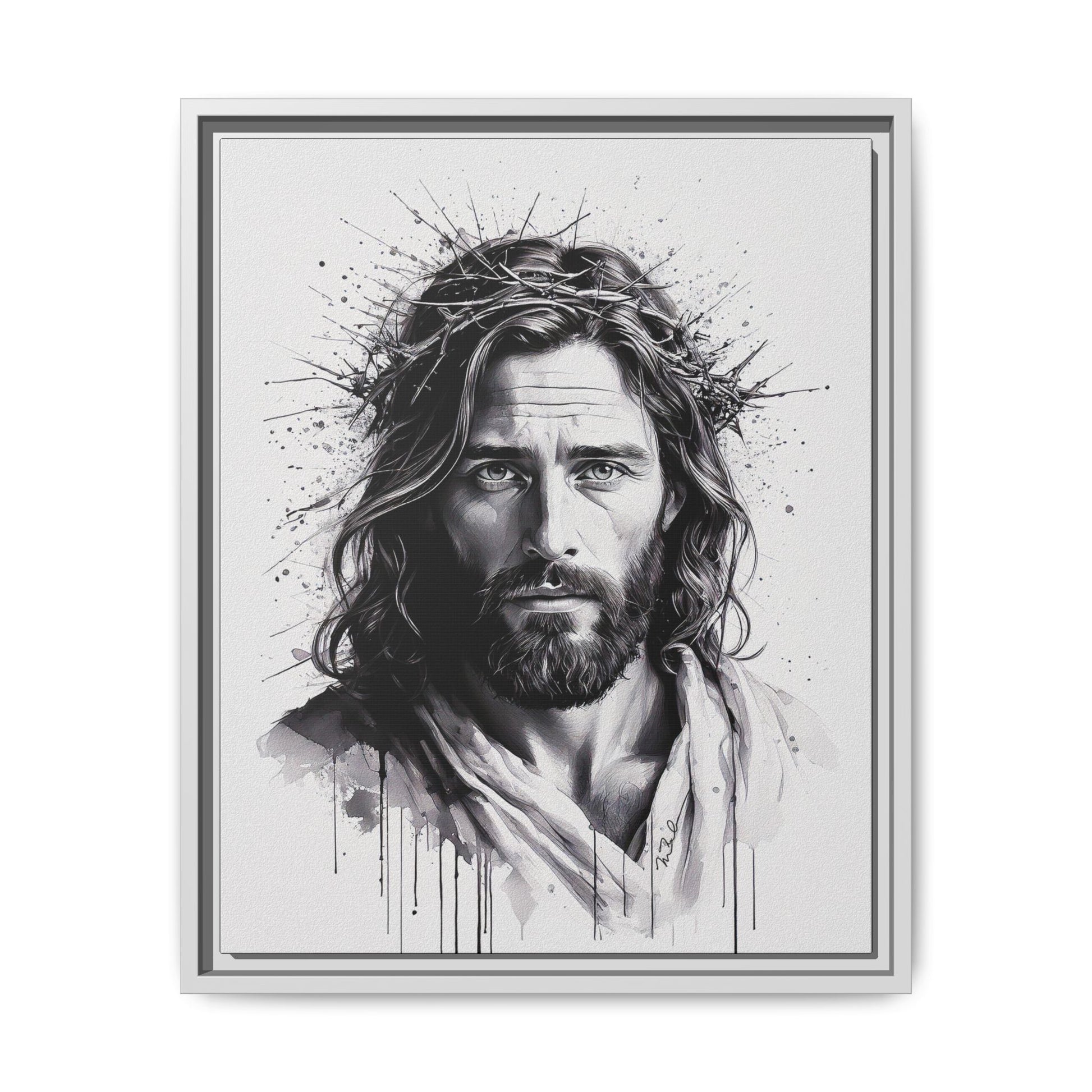 Faces of Christ | Strength - Framed Matte Canvas Print. 4 of 4.