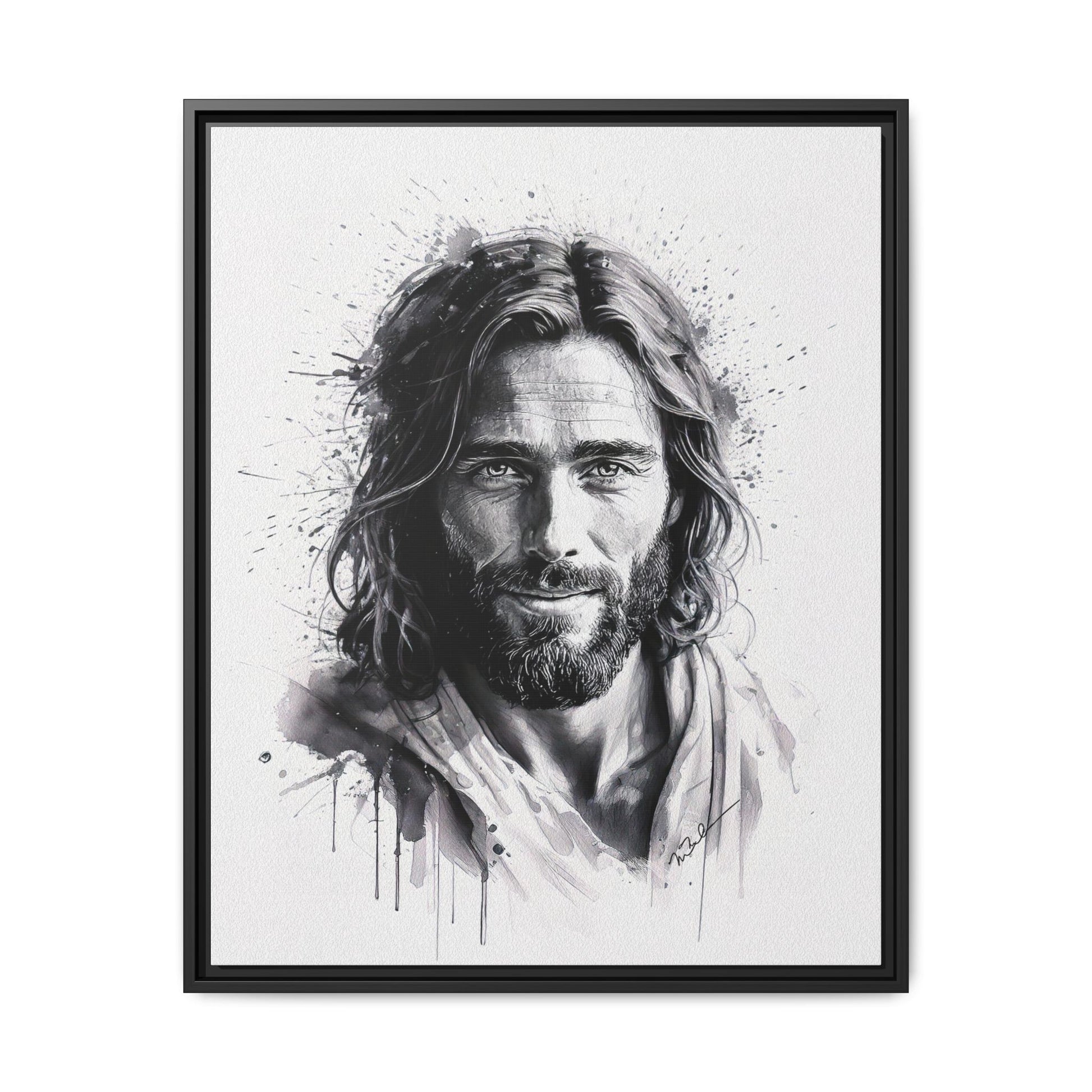 Faces of Christ | Eternal Joy - Framed Matte Canvas Print. 3 of 4