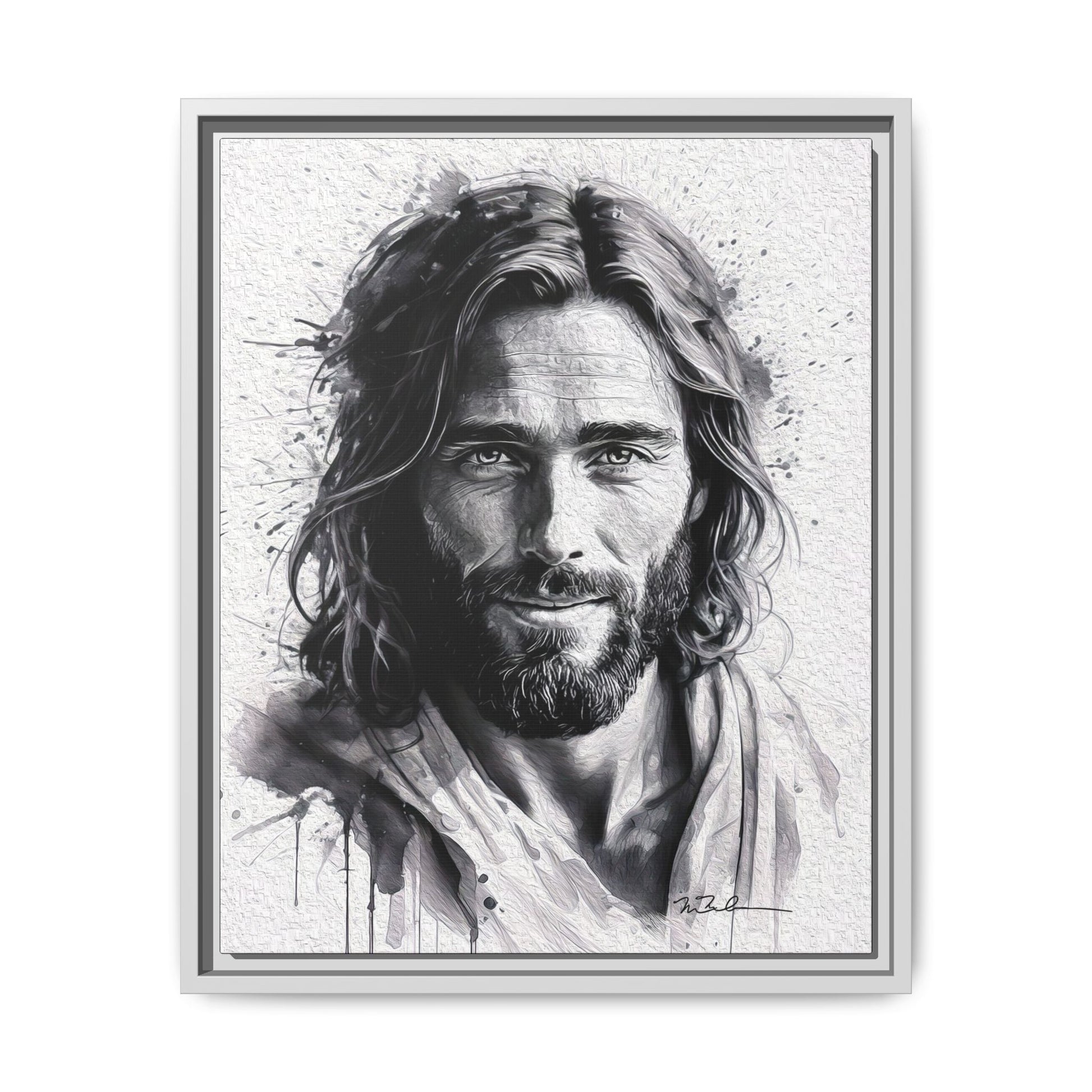 Faces of Christ | Compassion - Matte Canvas, Framed (Multi-color)