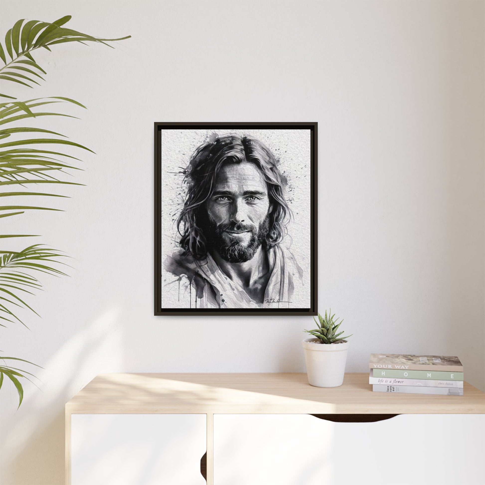 Faces of Christ | Compassion - Matte Canvas, Framed (Multi-color)