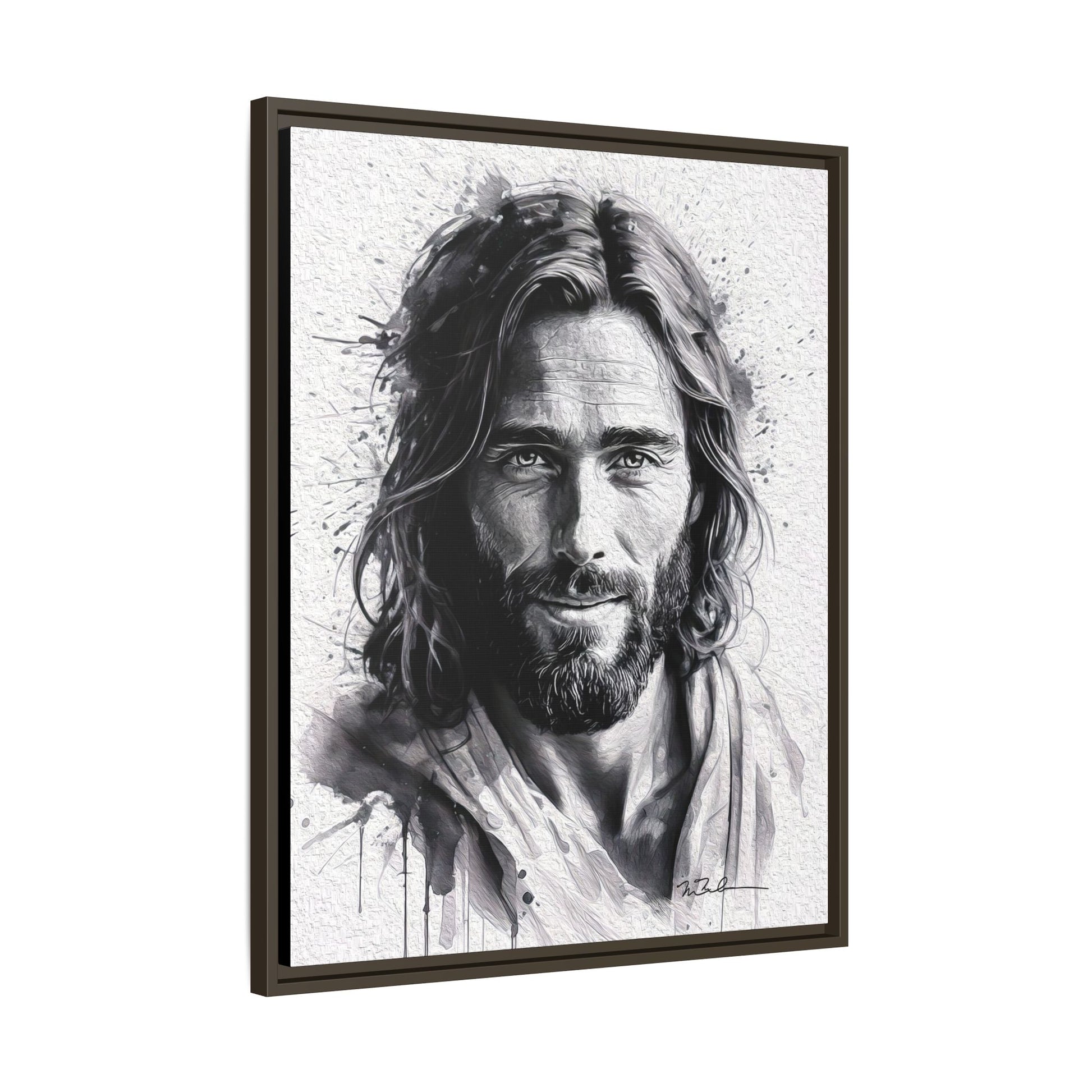 Faces of Christ | Compassion - Matte Canvas, Framed (Multi-color)