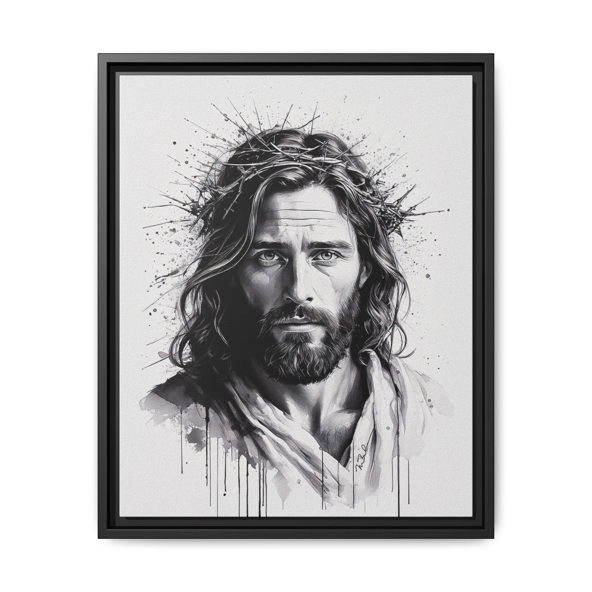 Faces of Christ | Strength - Framed Matte Canvas Print. 4 of 4.