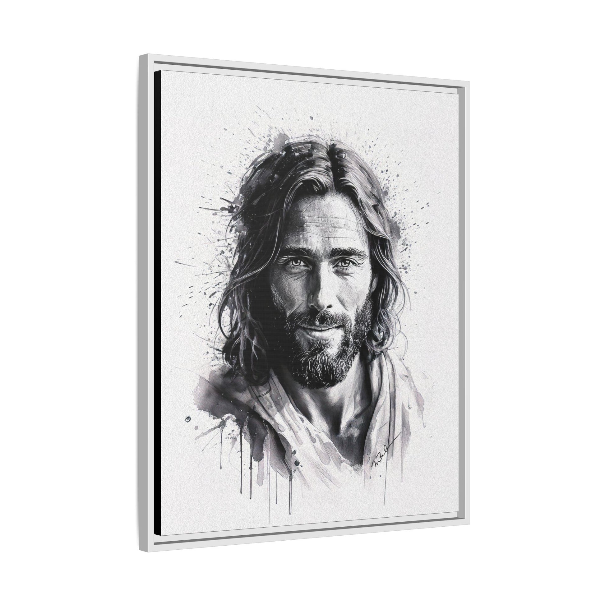 Faces of Christ | Eternal Joy - Framed Matte Canvas Print. 3 of 4