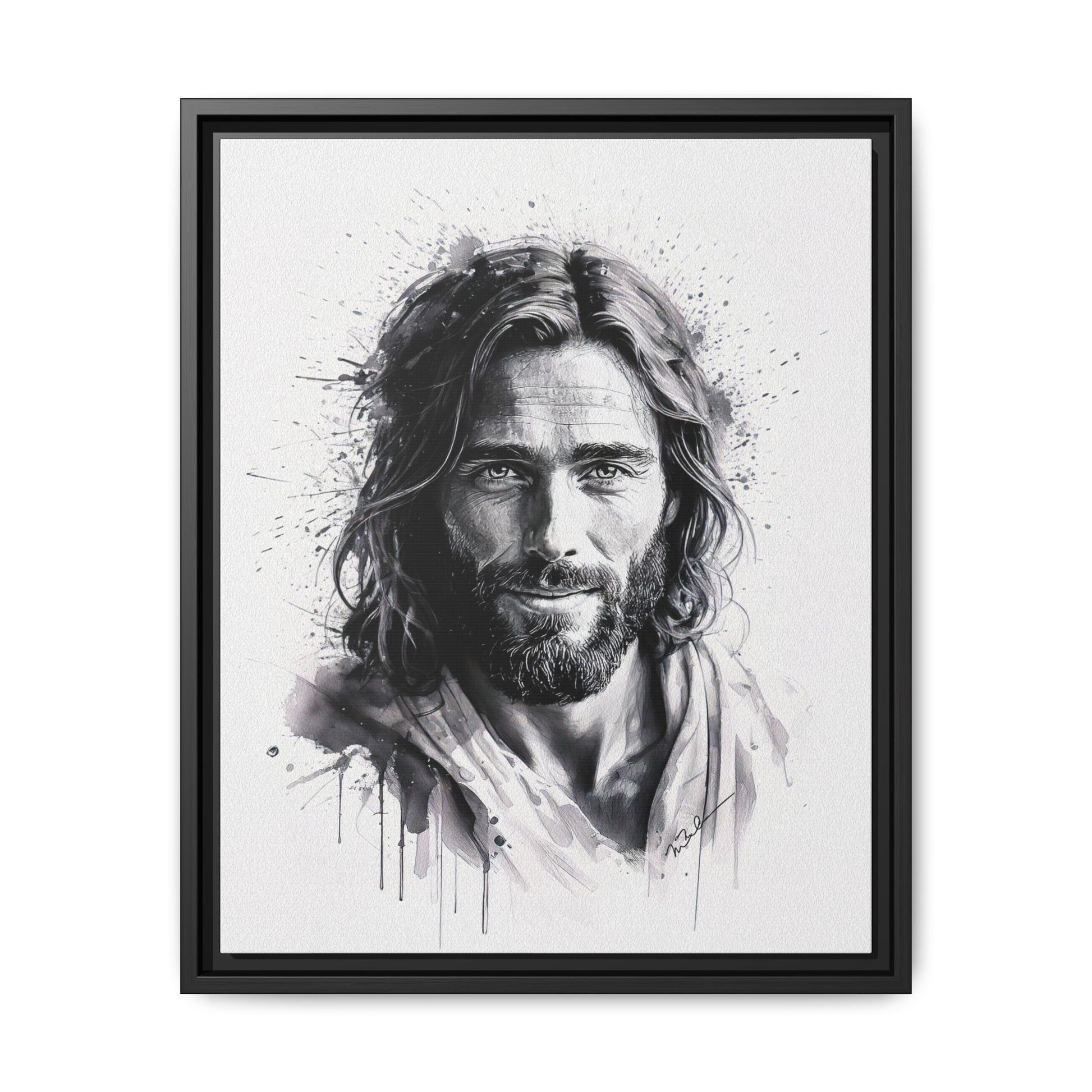 Faces of Christ | Eternal Joy - Framed Matte Canvas Print. 3 of 4