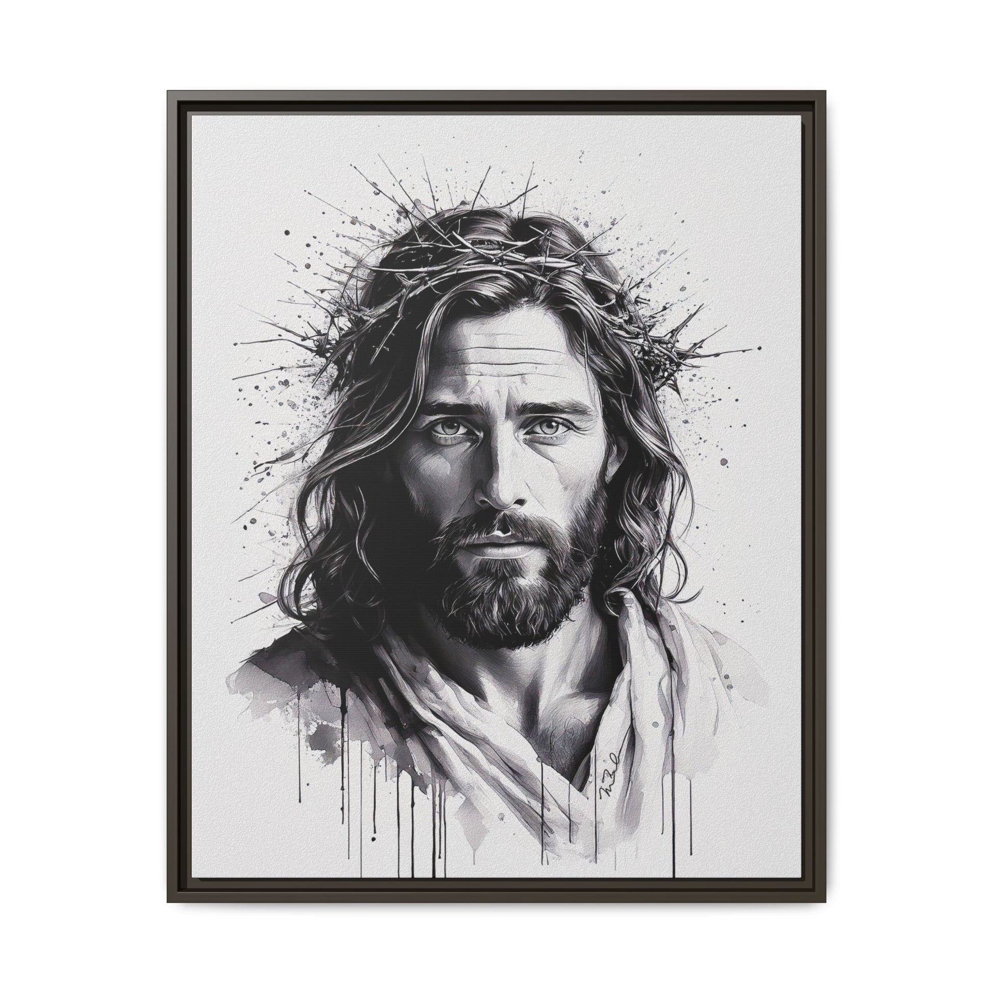 Faces of Christ | Strength - Framed Matte Canvas Print. 4 of 4.