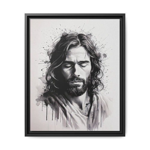 Faces of Christ | Prayer - Framed Matte Canvas Art Print. 2 of 4