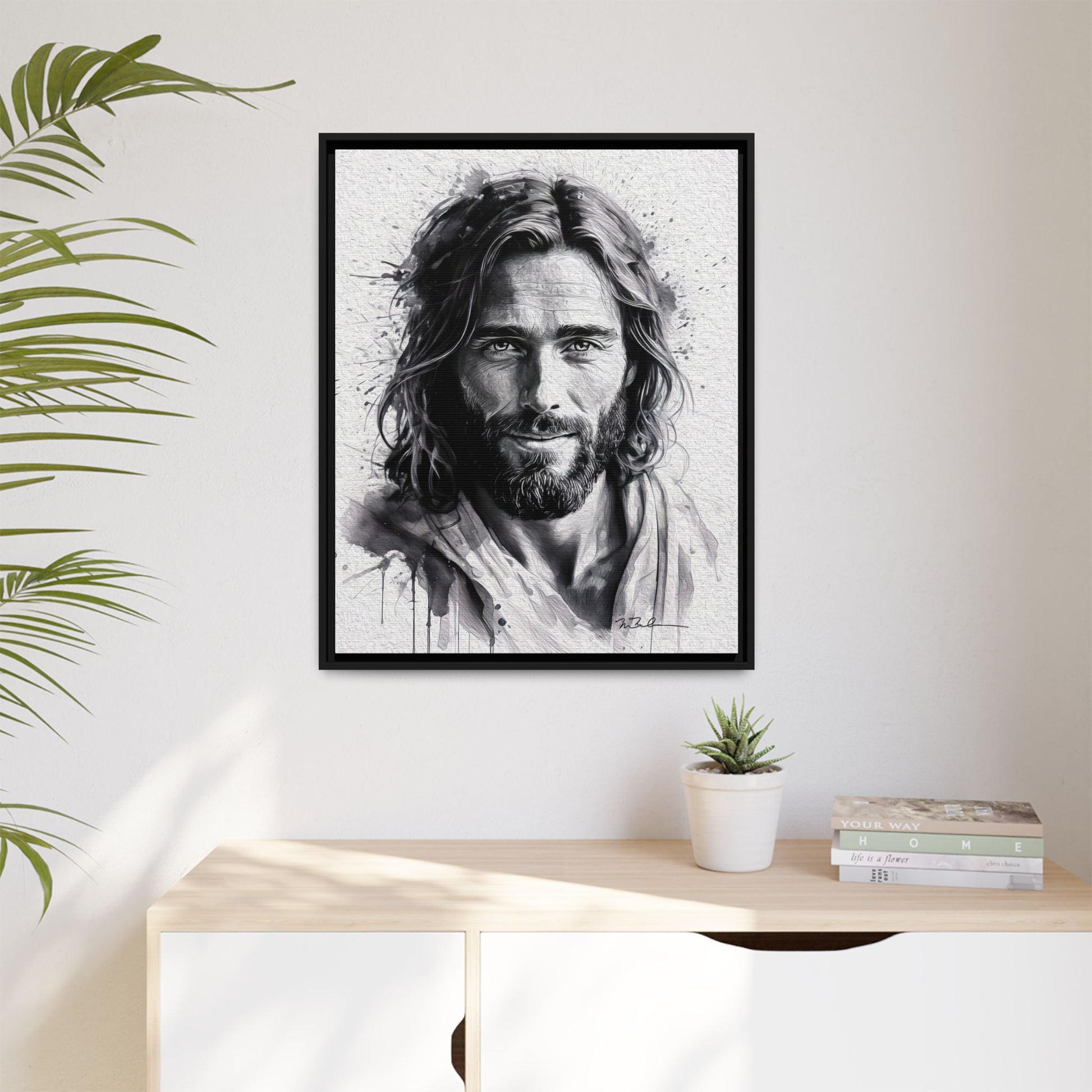 Faces of Christ | Compassion - Matte Canvas, Framed (Multi-color)