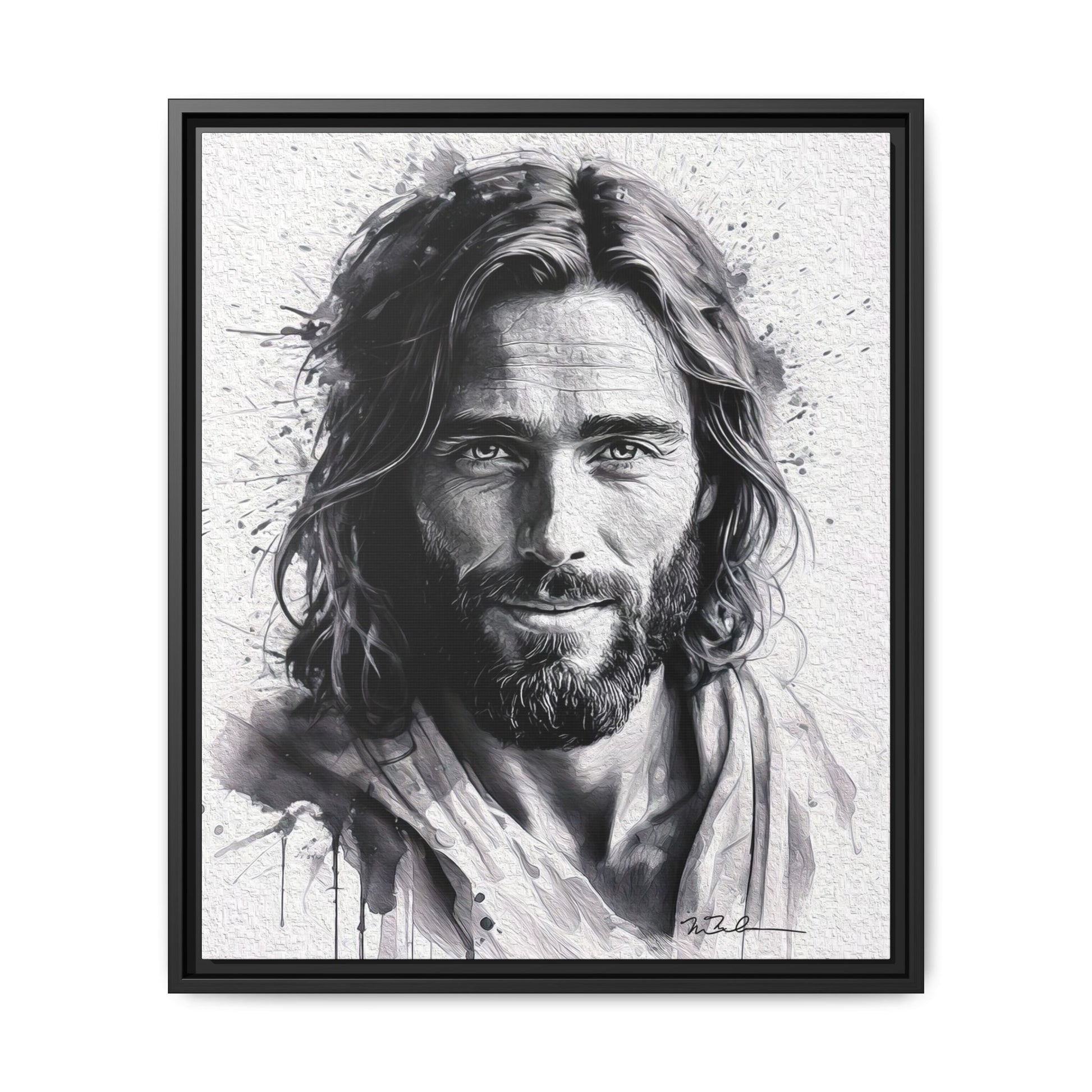 Faces of Christ | Compassion - Matte Canvas, Framed (Multi-color)