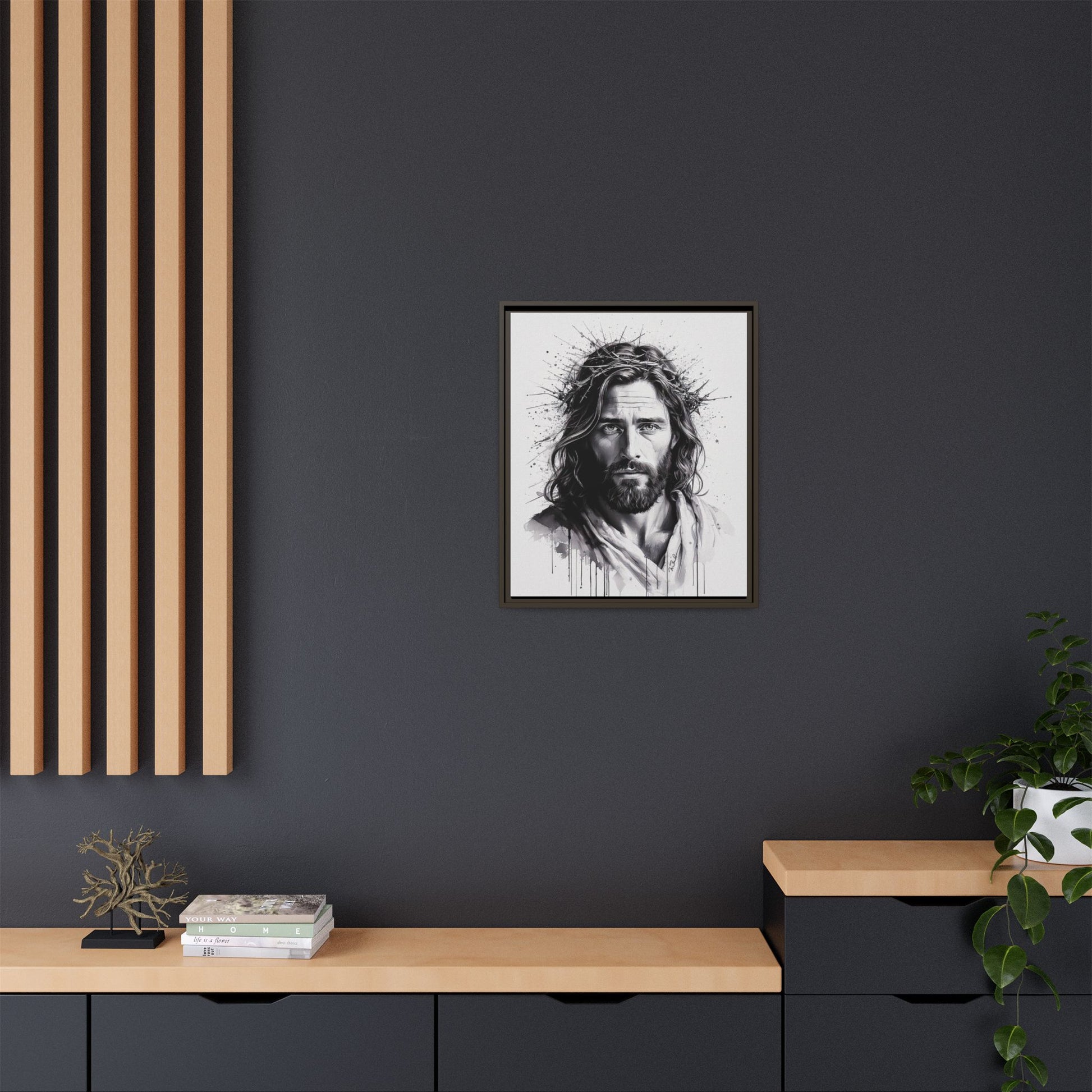 Faces of Christ | Strength - Framed Matte Canvas Print. 4 of 4.