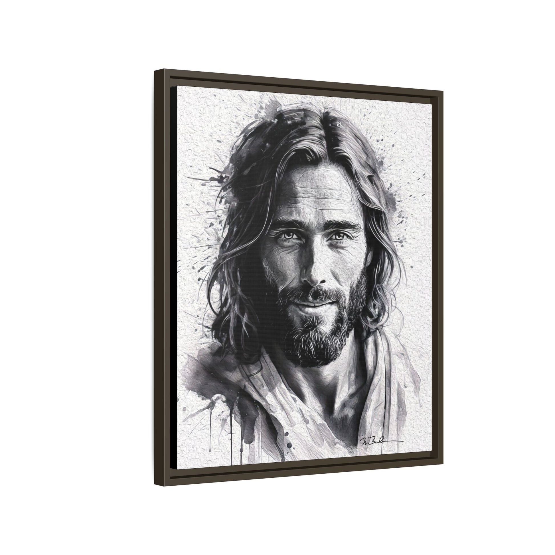 Faces of Christ | Compassion - Matte Canvas, Framed (Multi-color)