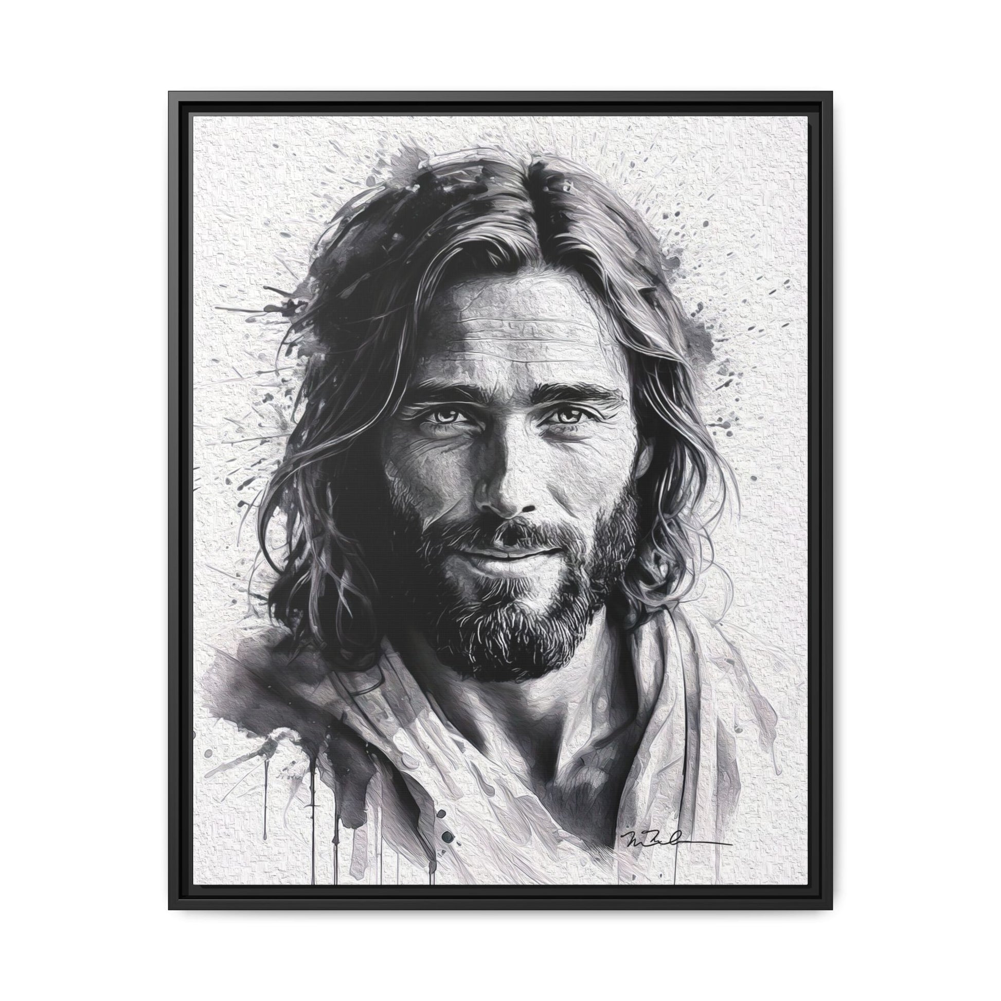 Faces of Christ | Compassion - Matte Canvas, Framed (Multi-color)