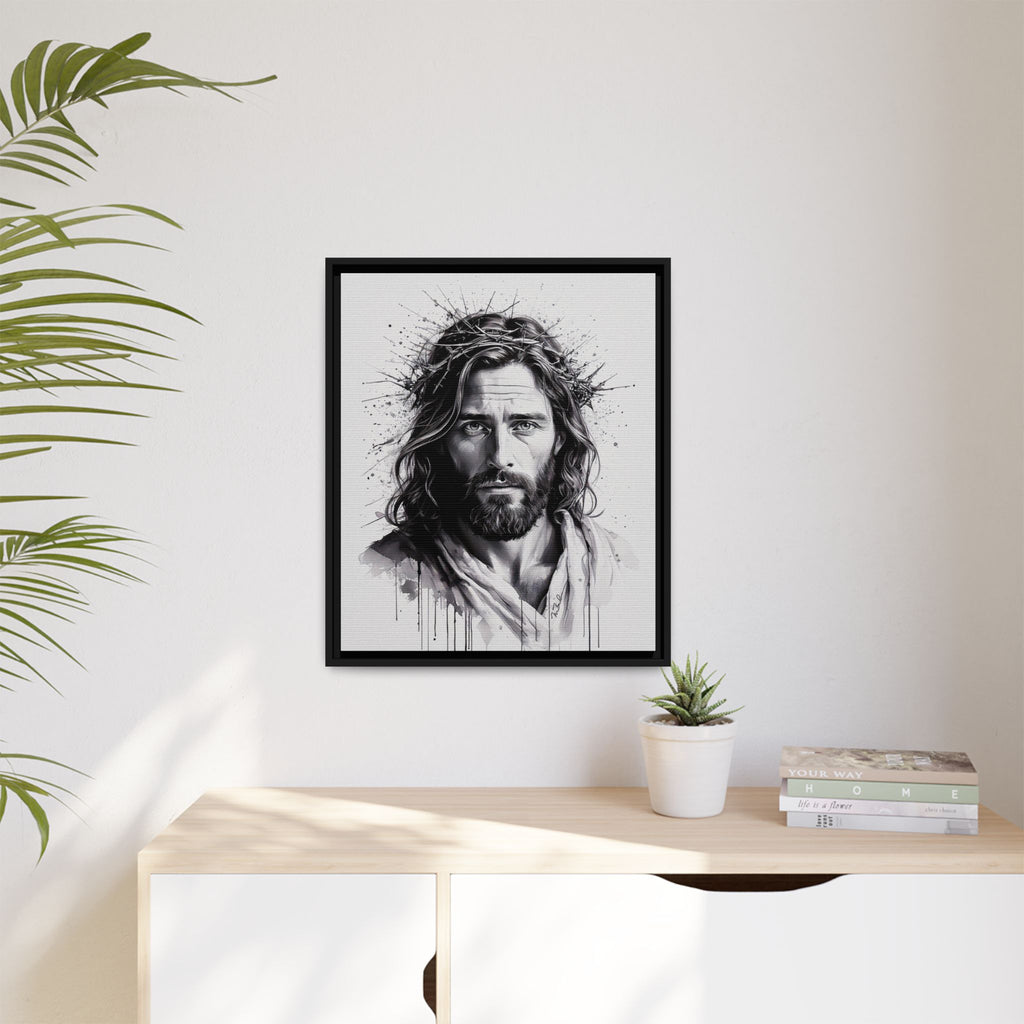 Faces of Christ | Strength - Framed Matte Canvas Print. 4 of 4.