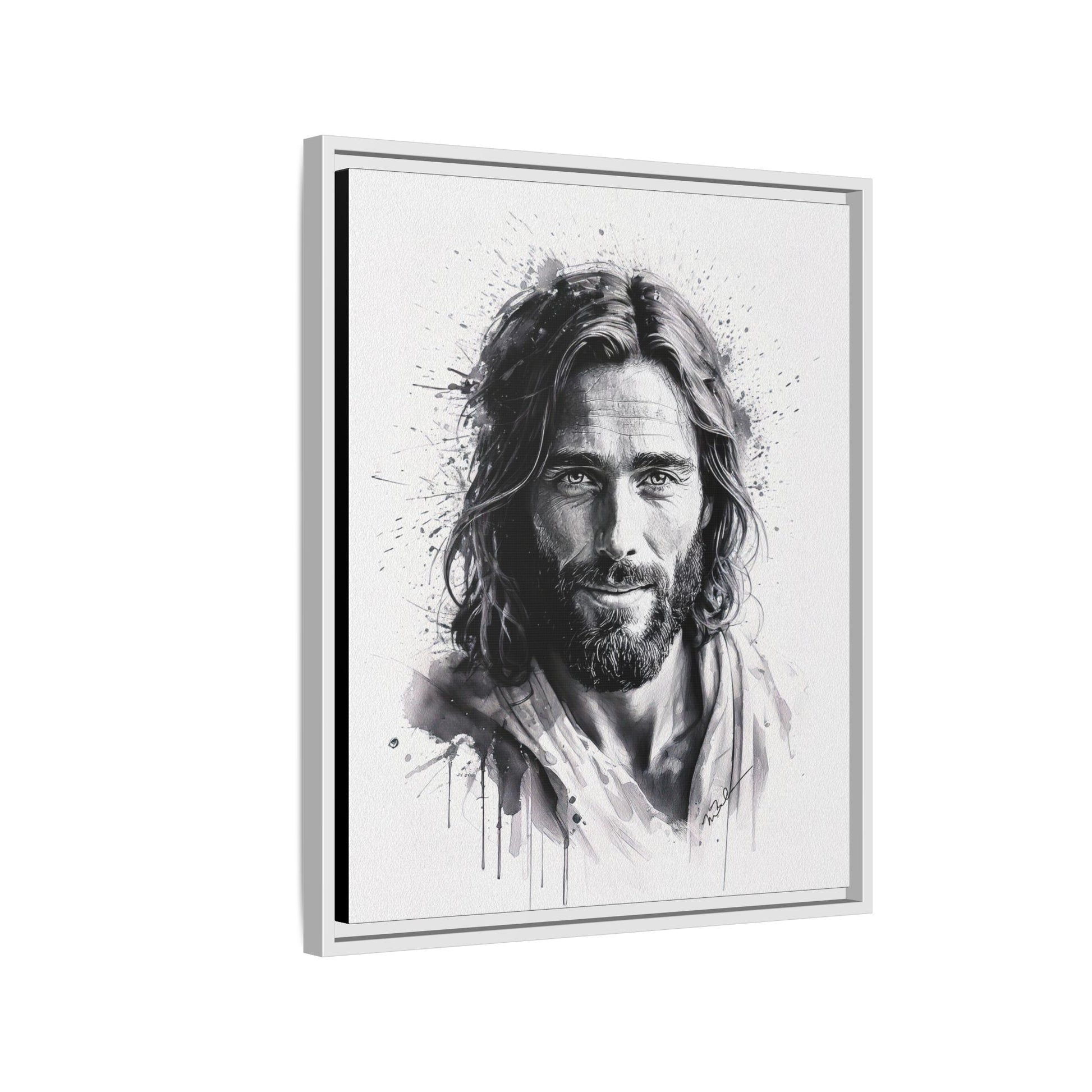 Faces of Christ | Eternal Joy - Framed Matte Canvas Print. 3 of 4