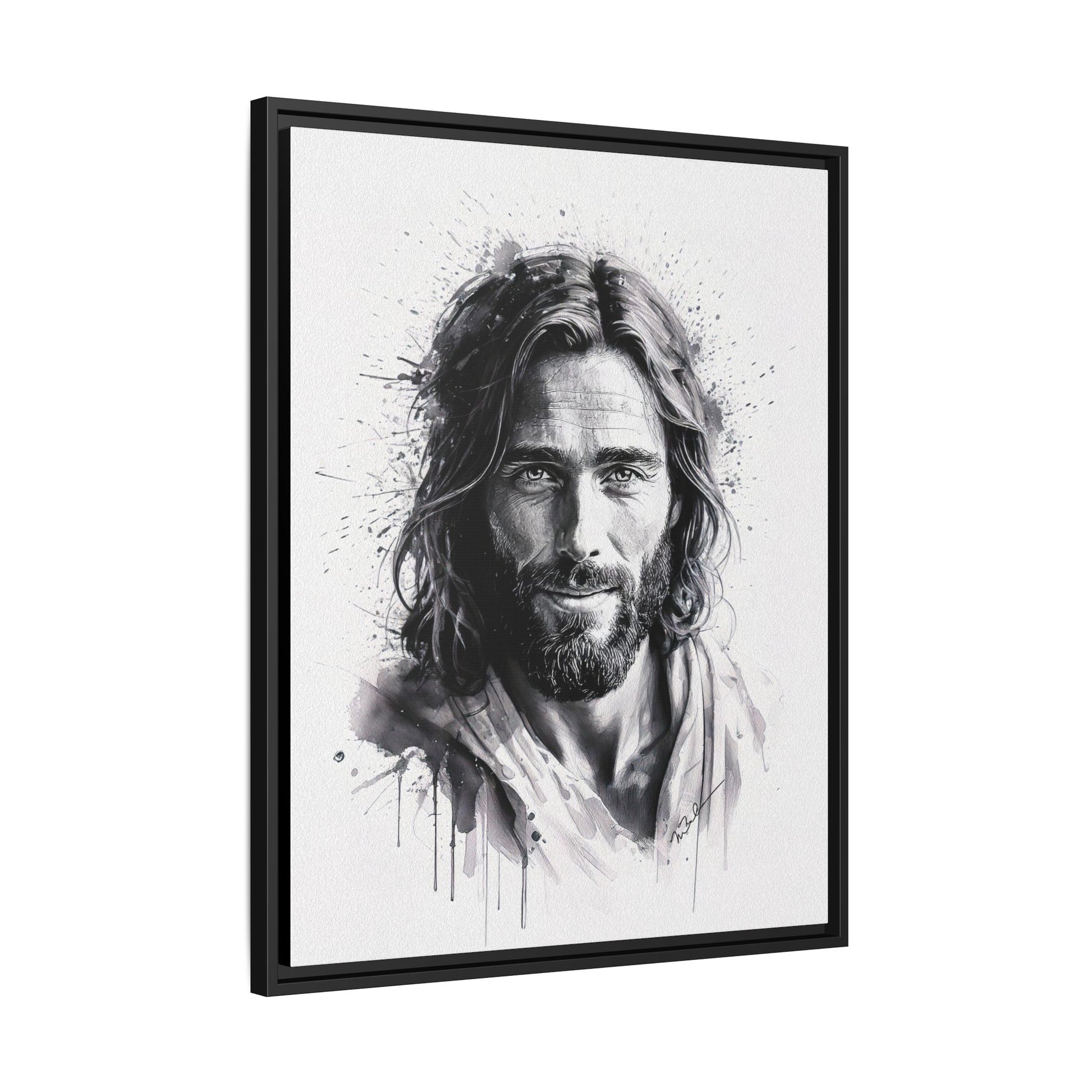 Faces of Christ | Eternal Joy - Framed Matte Canvas Print. 3 of 4