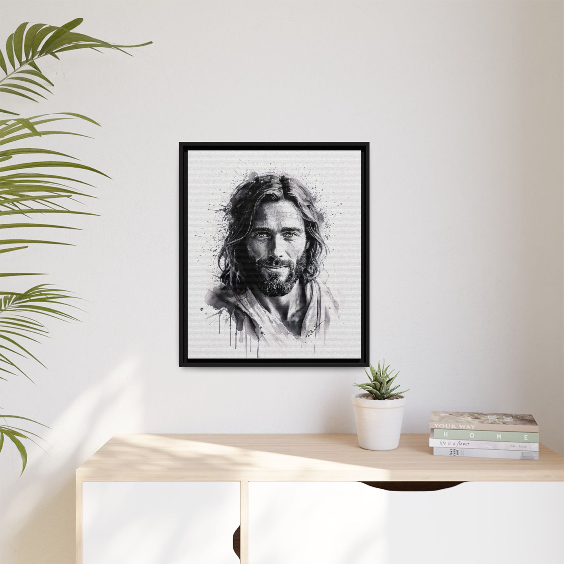 Faces of Christ | Eternal Joy - Framed Matte Canvas Print. 3 of 4