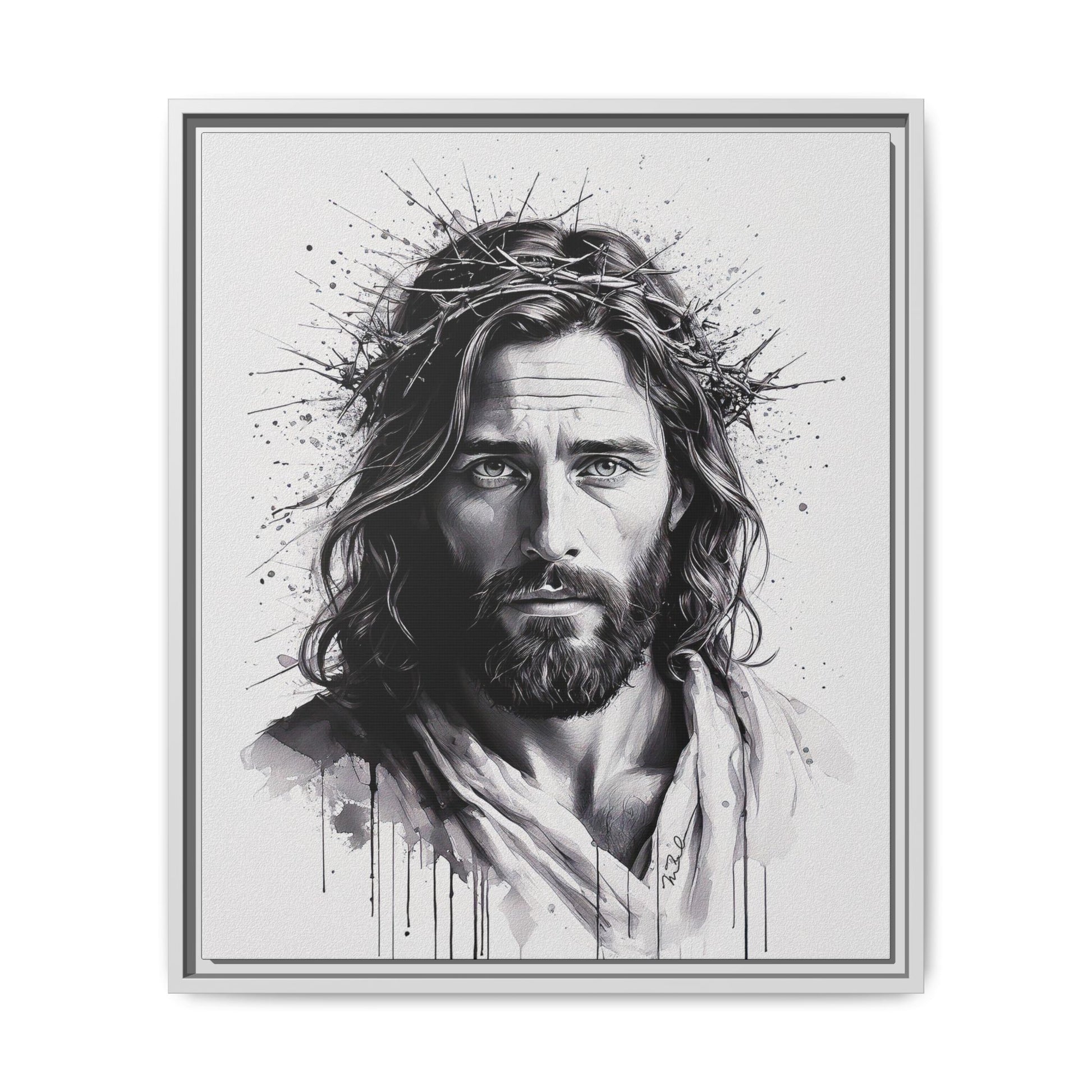 Faces of Christ | Strength - Framed Matte Canvas Print. 4 of 4.