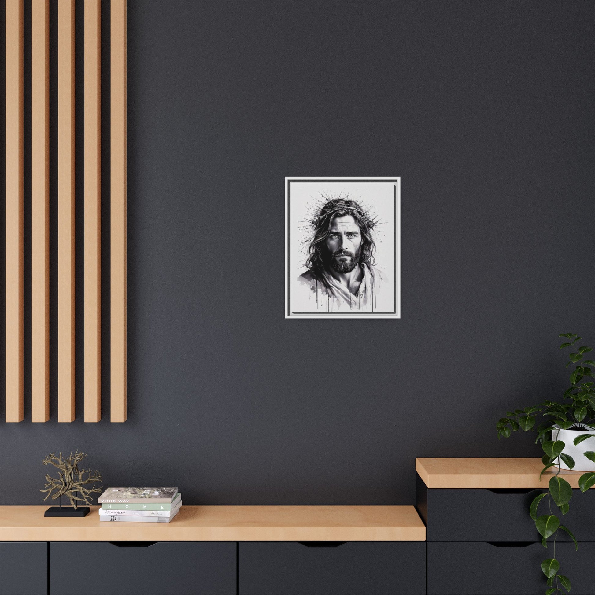 Faces of Christ | Strength - Framed Matte Canvas Print. 4 of 4.