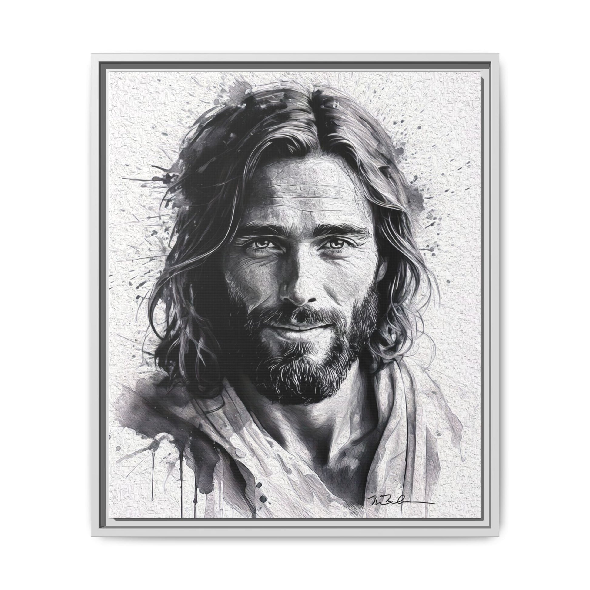 Faces of Christ | Compassion - Matte Canvas, Framed (Multi-color)