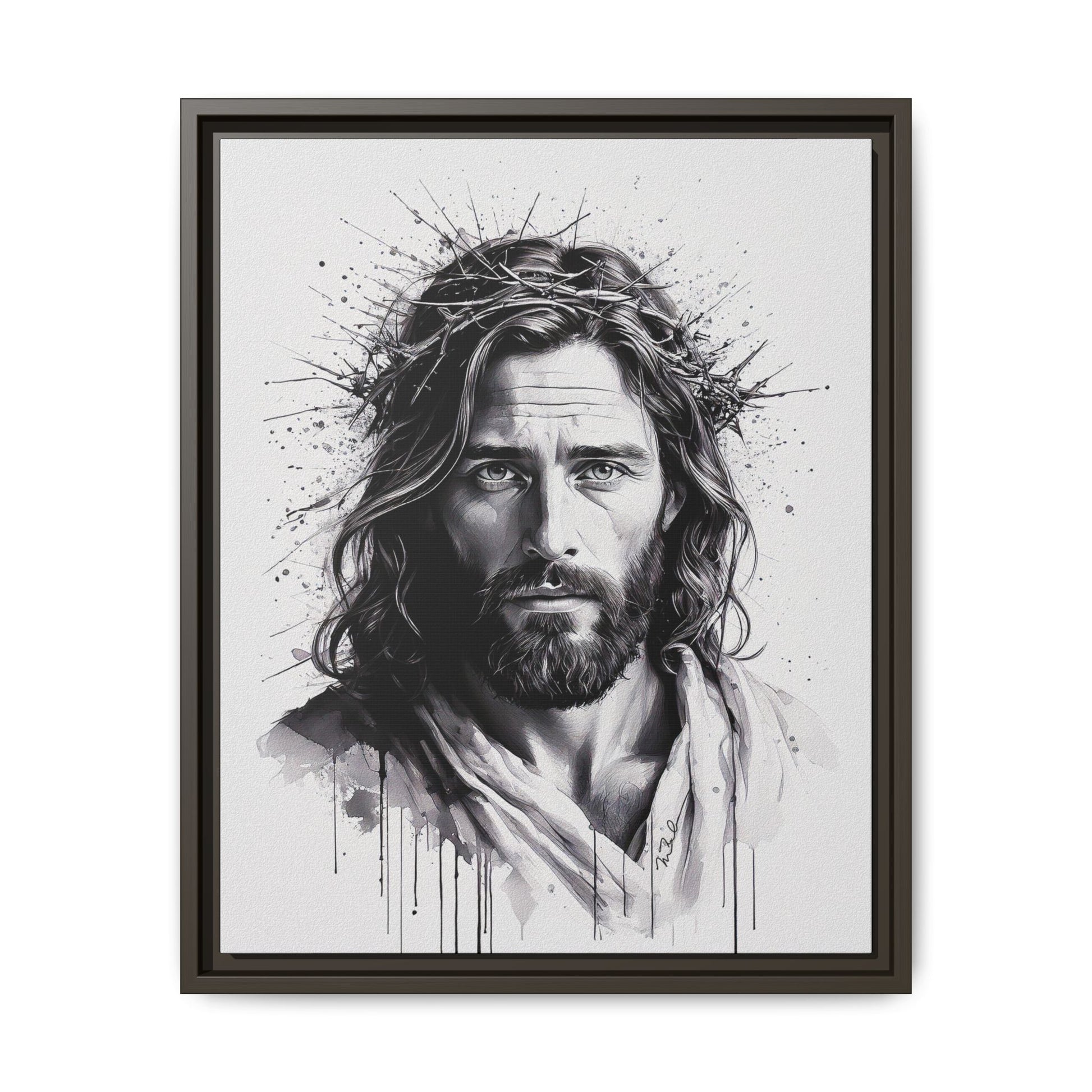 Faces of Christ | Strength - Framed Matte Canvas Print. 4 of 4.