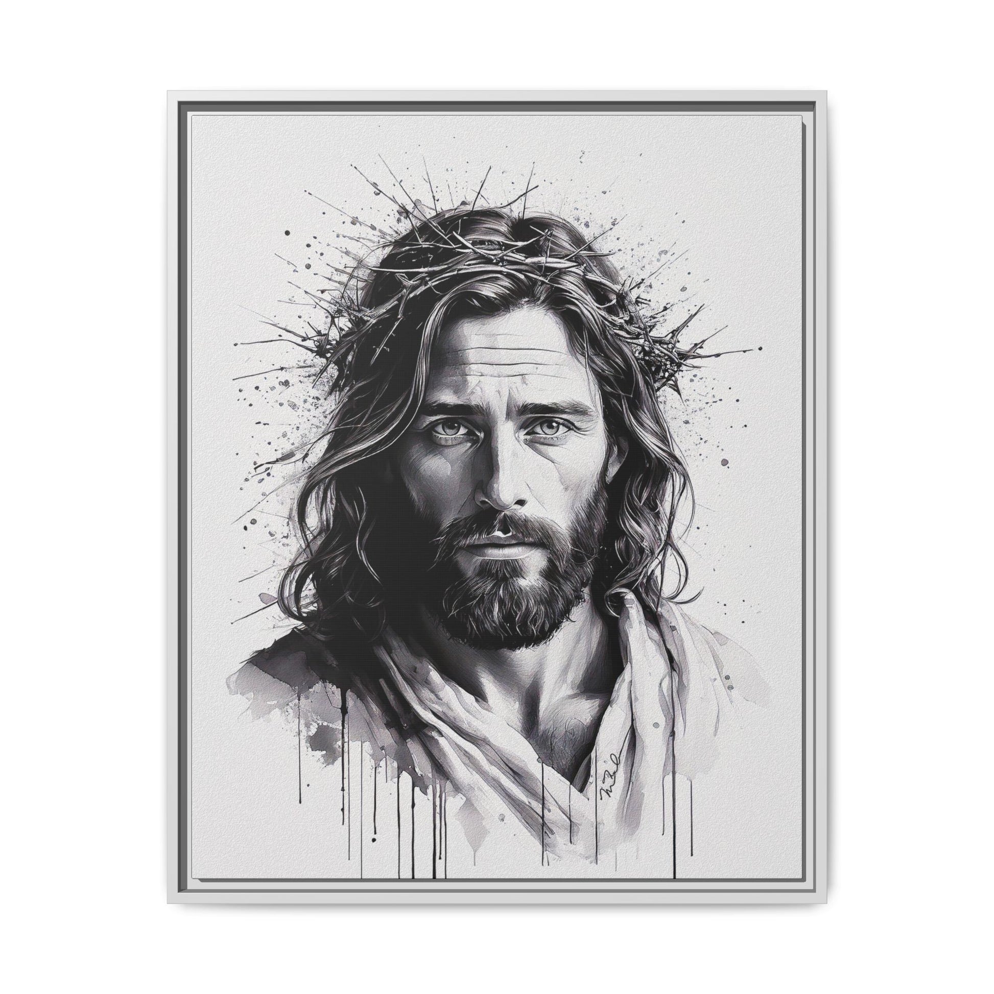 Faces of Christ | Strength - Framed Matte Canvas Print. 4 of 4.