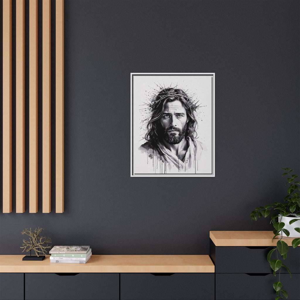 Faces of Christ | Strength - Framed Matte Canvas Print. 4 of 4.