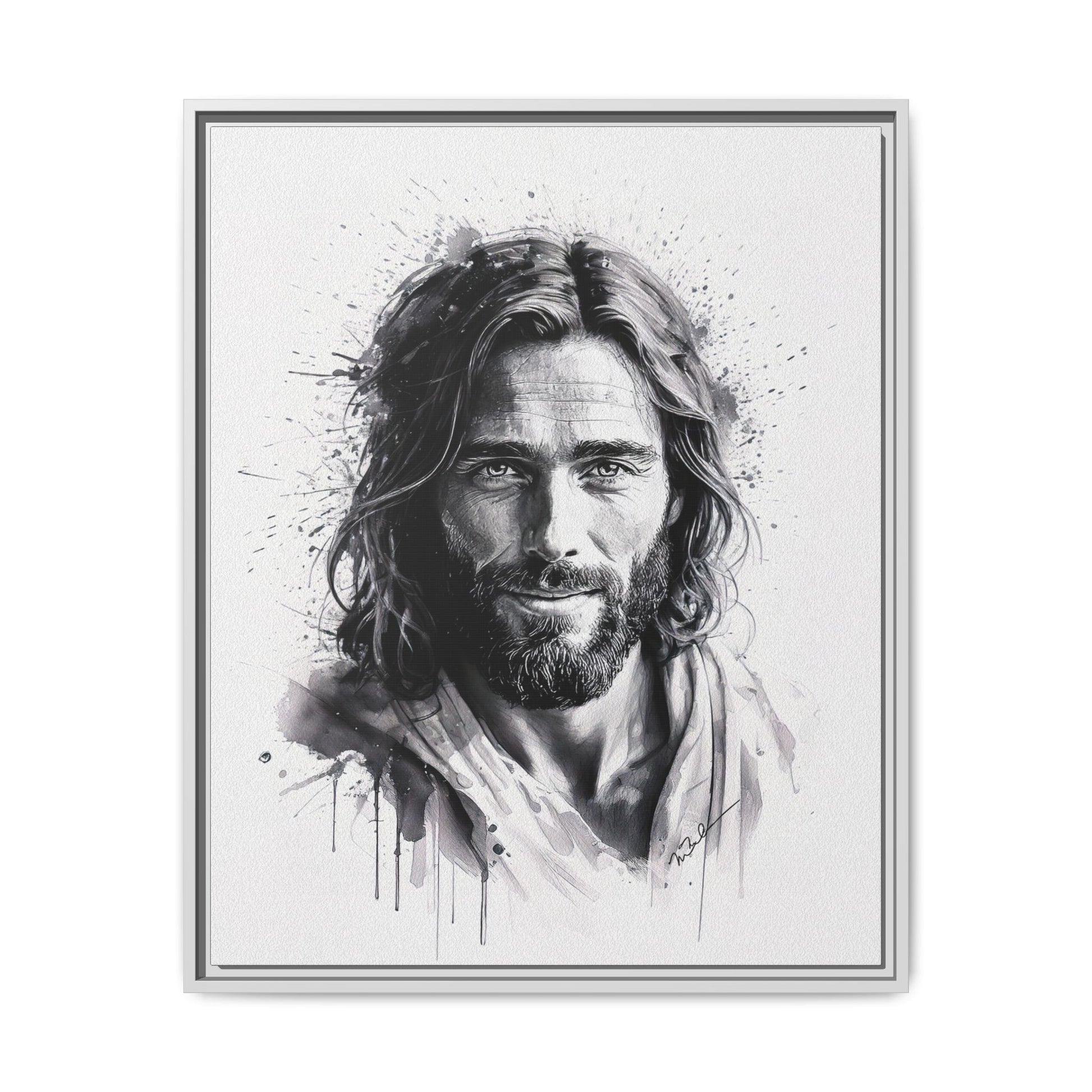 Faces of Christ | Eternal Joy - Framed Matte Canvas Print. 3 of 4