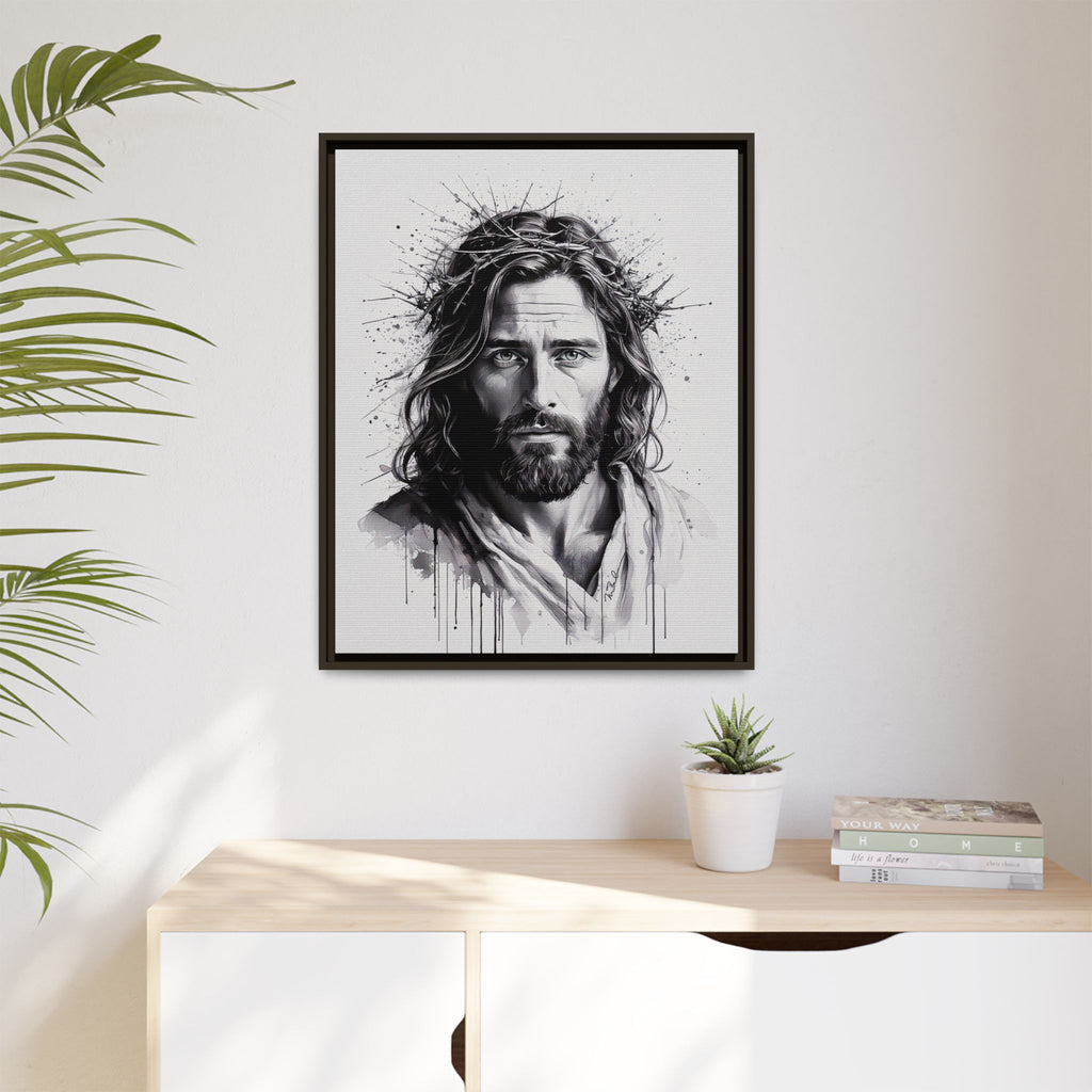 Faces of Christ | Strength - Framed Matte Canvas Print. 4 of 4.
