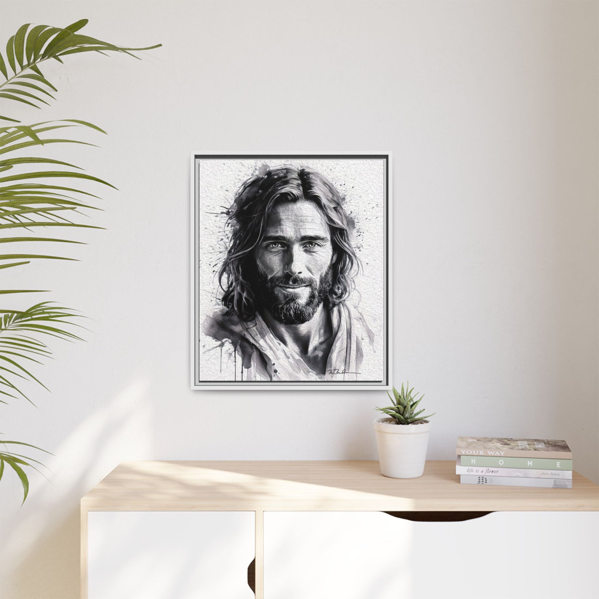 Faces of Christ | Compassion - Matte Canvas, Framed (Multi-color)