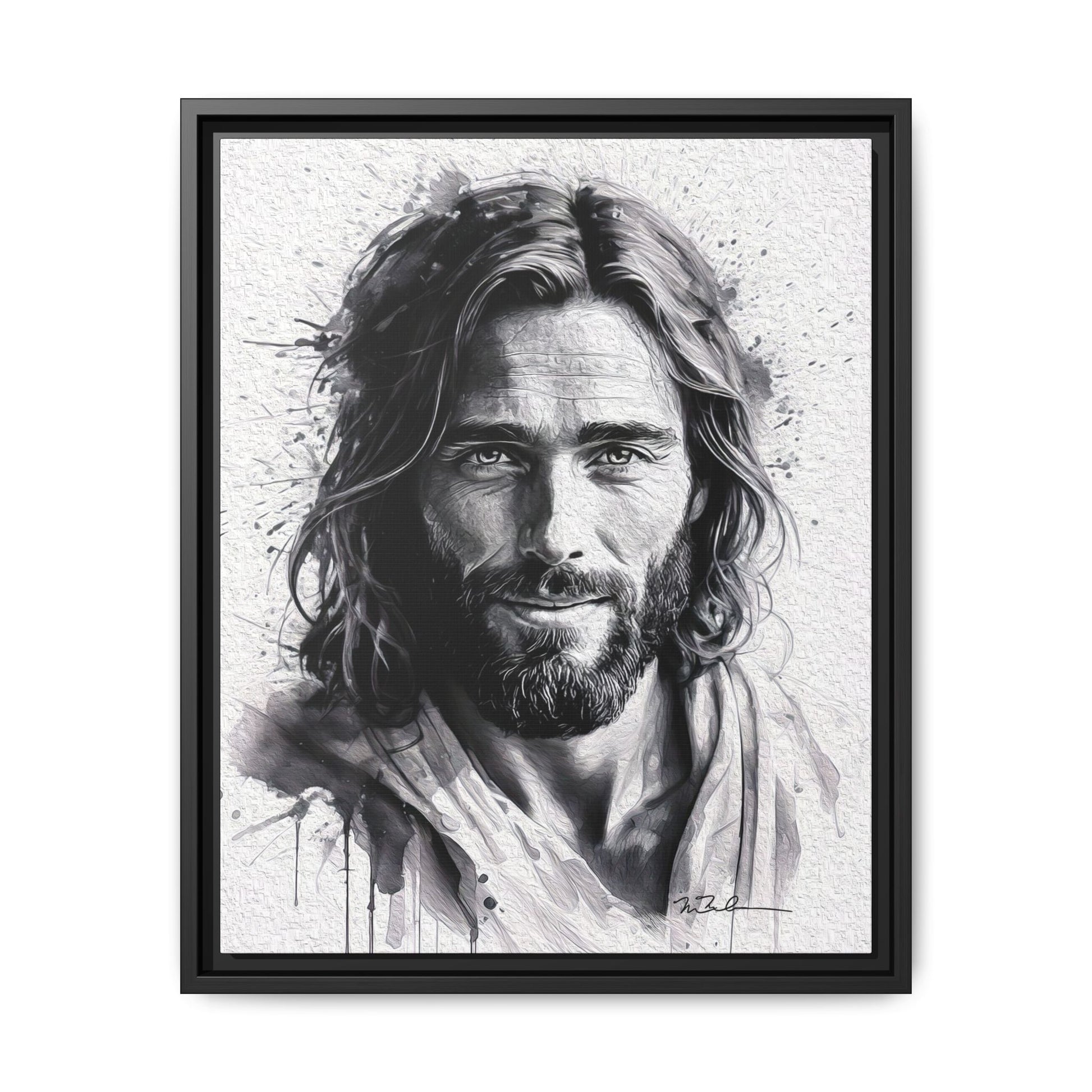 Faces of Christ | Compassion - Matte Canvas, Framed (Multi-color)